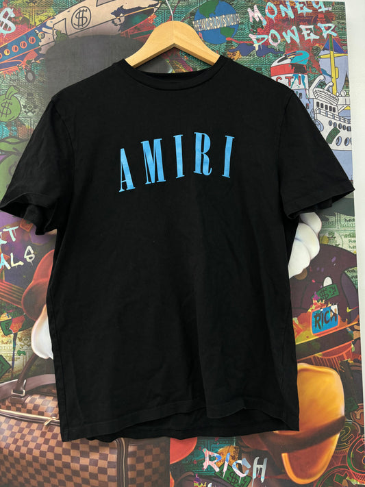 Amiri Core Logo Tee Black Blue Small Used