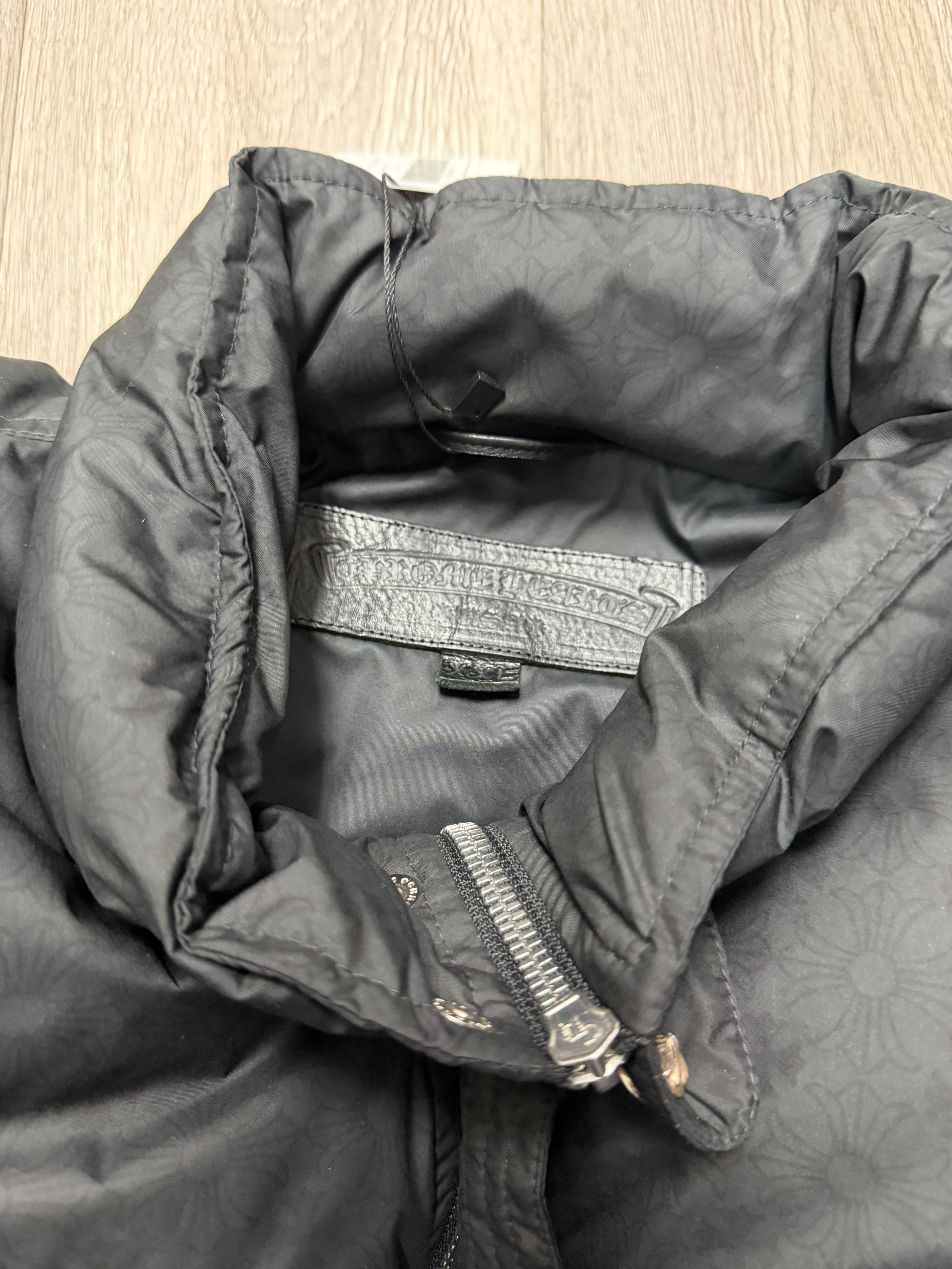 Chrome Hearts Monogram Puffer Jacket Black New XXL