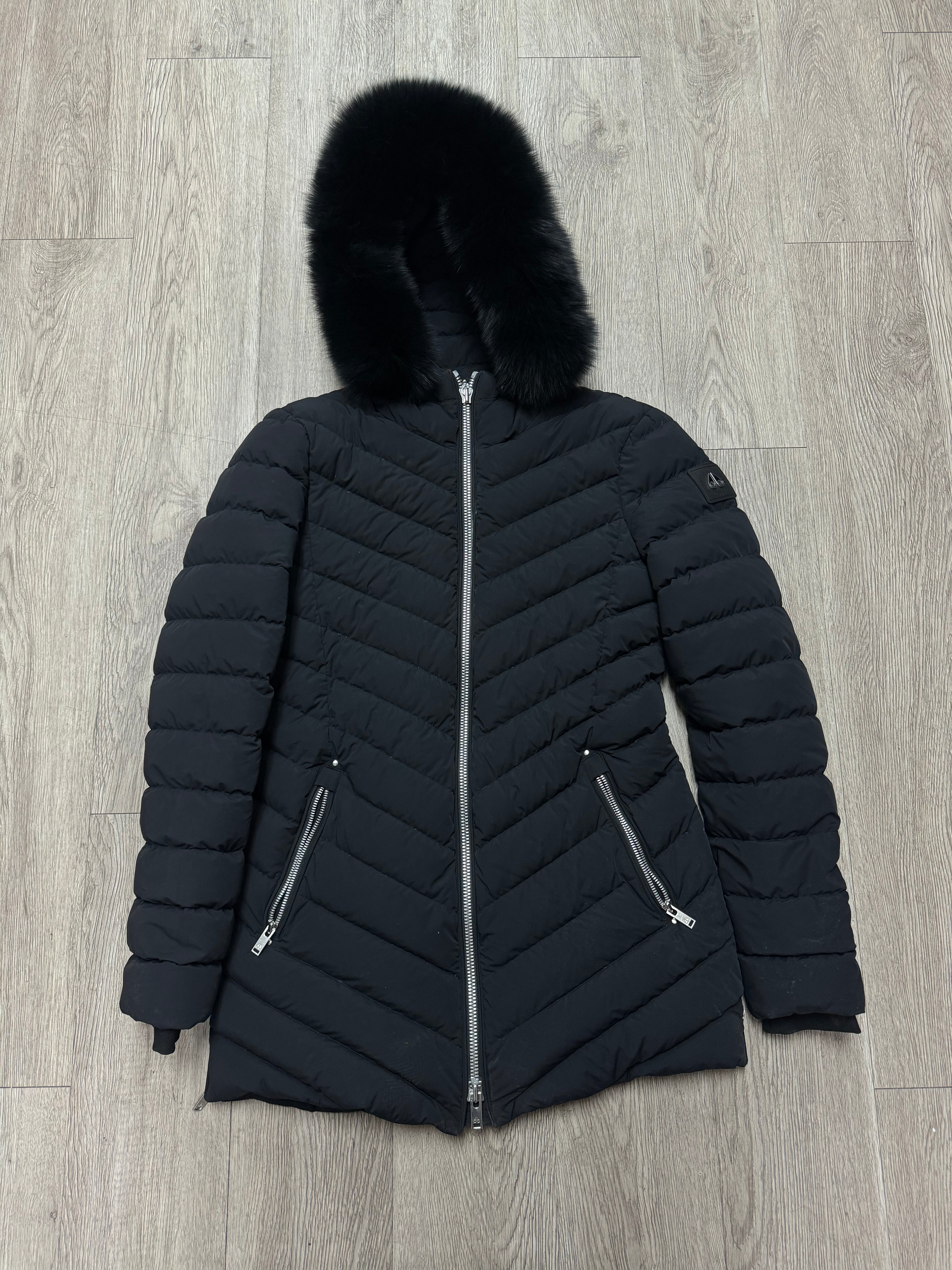 Moose Knuckles Black Fur Parka (Women's) Jacket