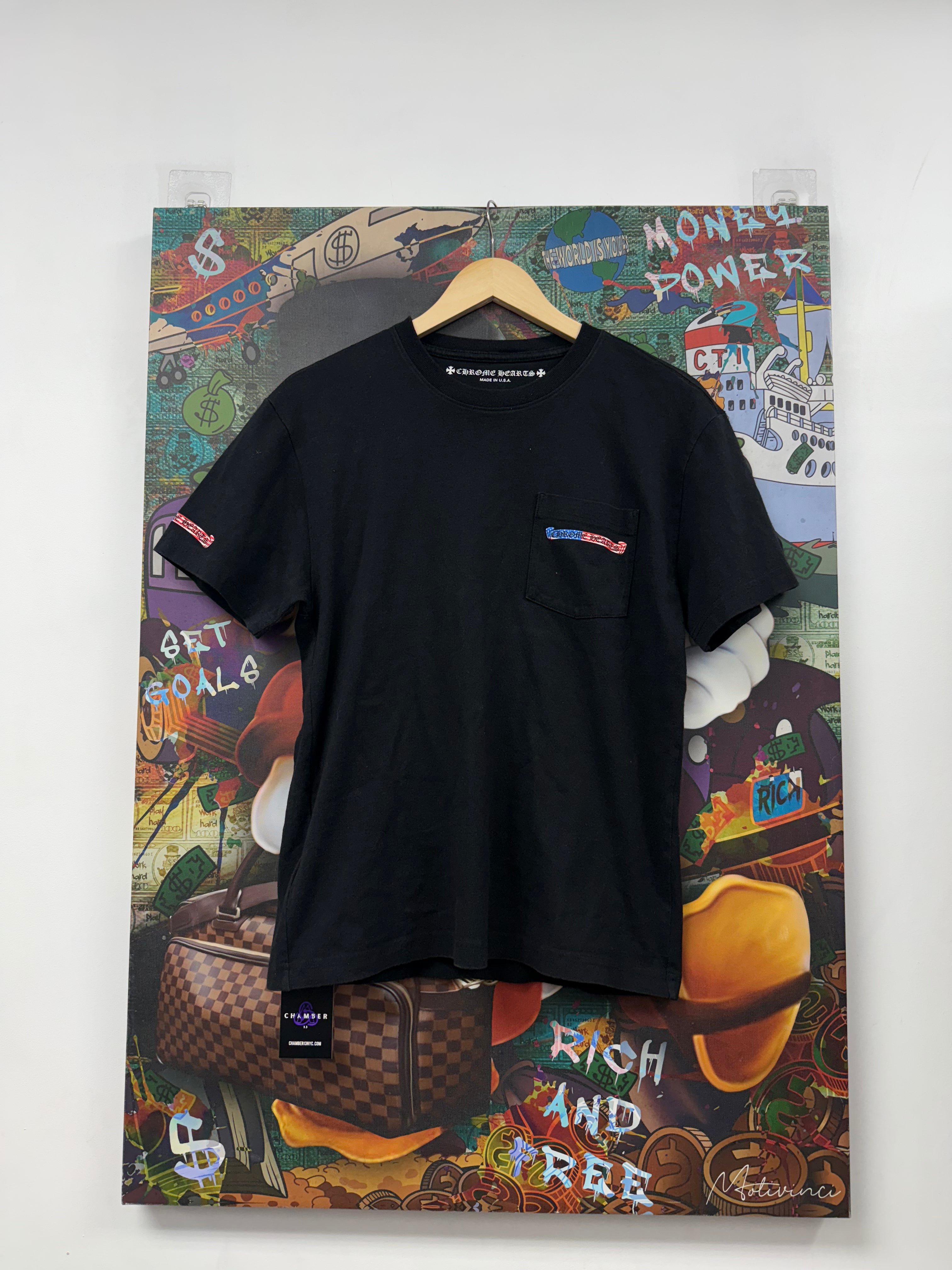 Chrome Hearts Matty Boy Black USA Flag Tee