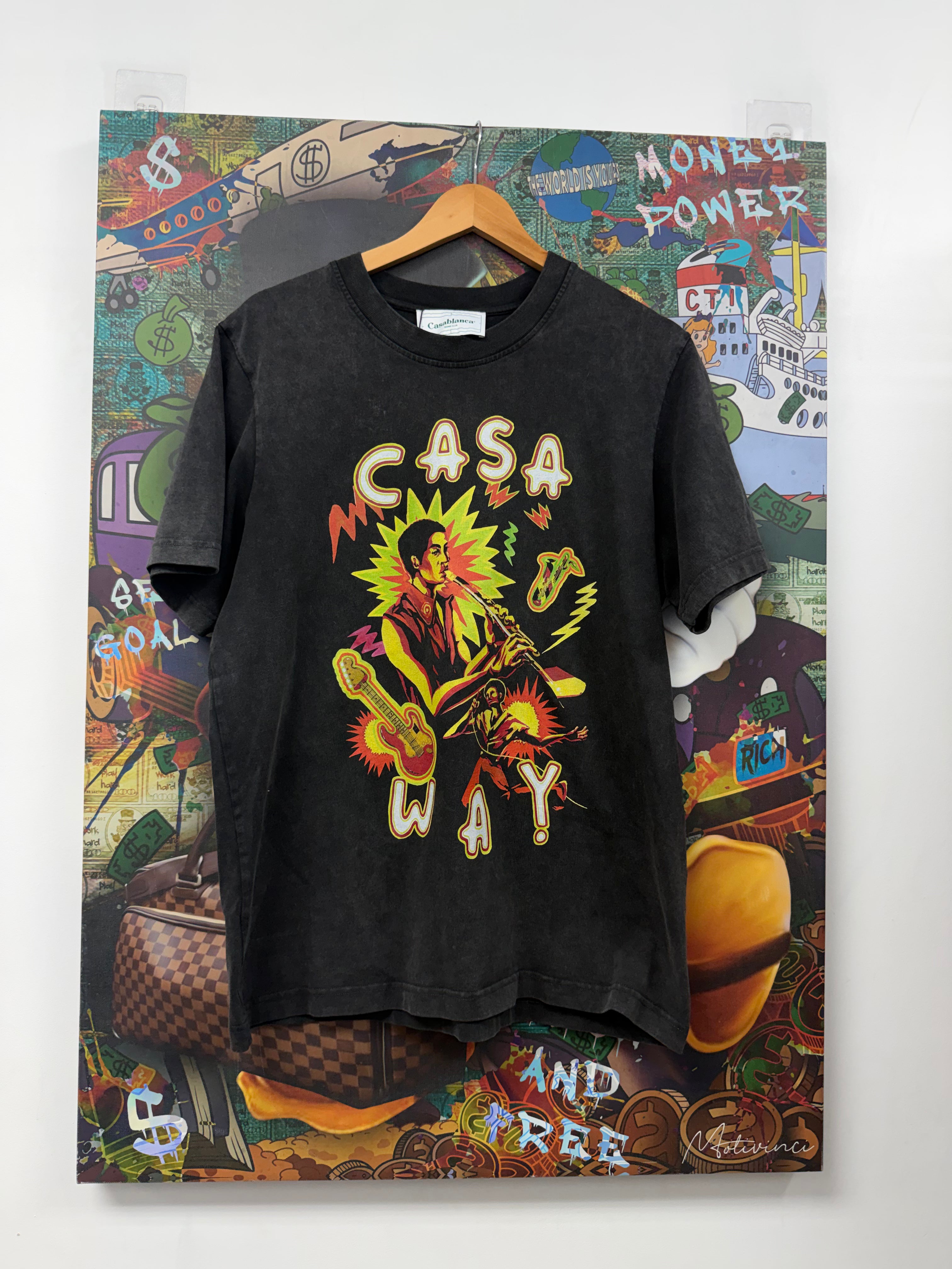 Casablanca Black Wash Casa Way Tee