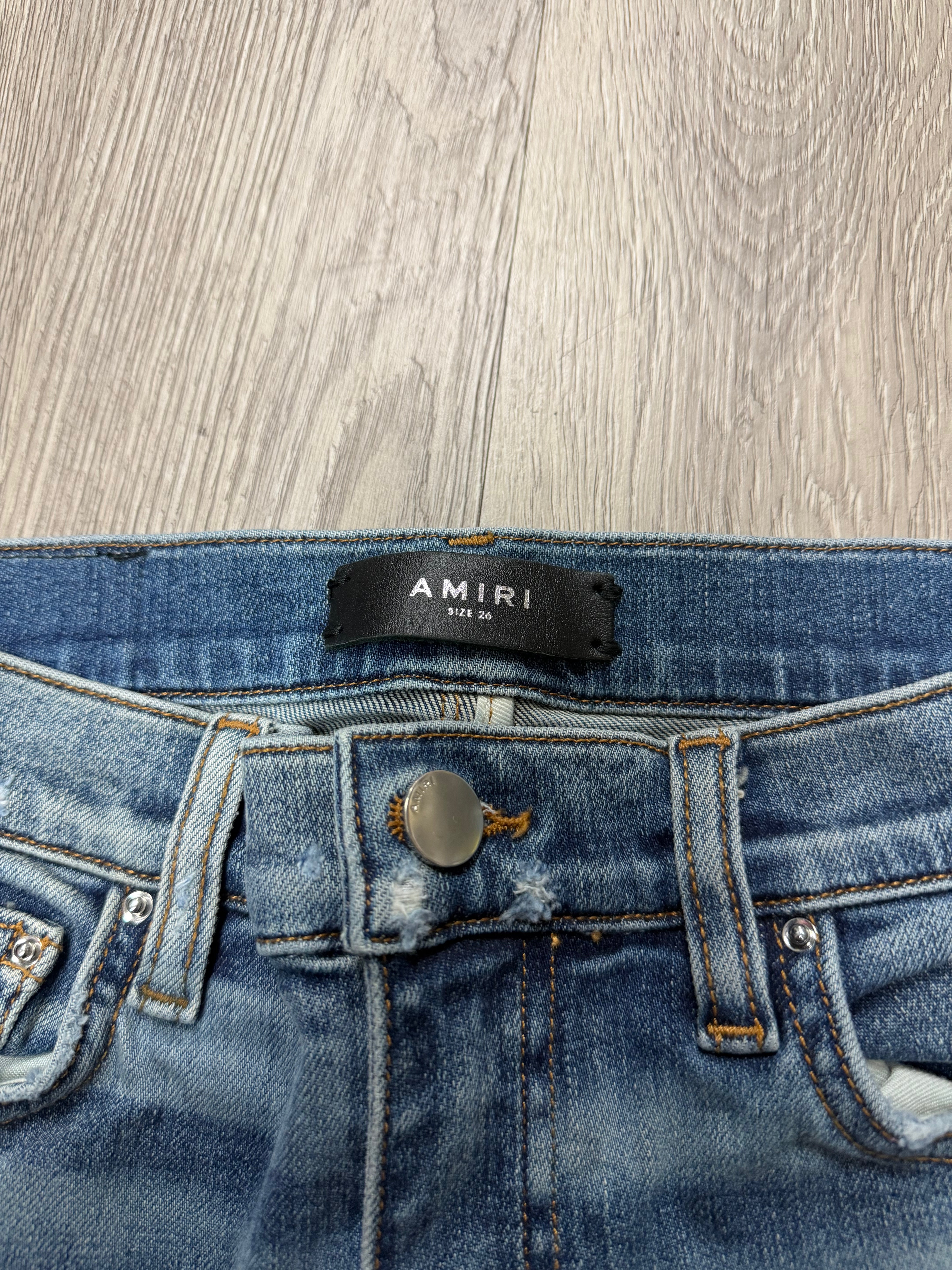Amiri Female Navy Black MX1 Jeans