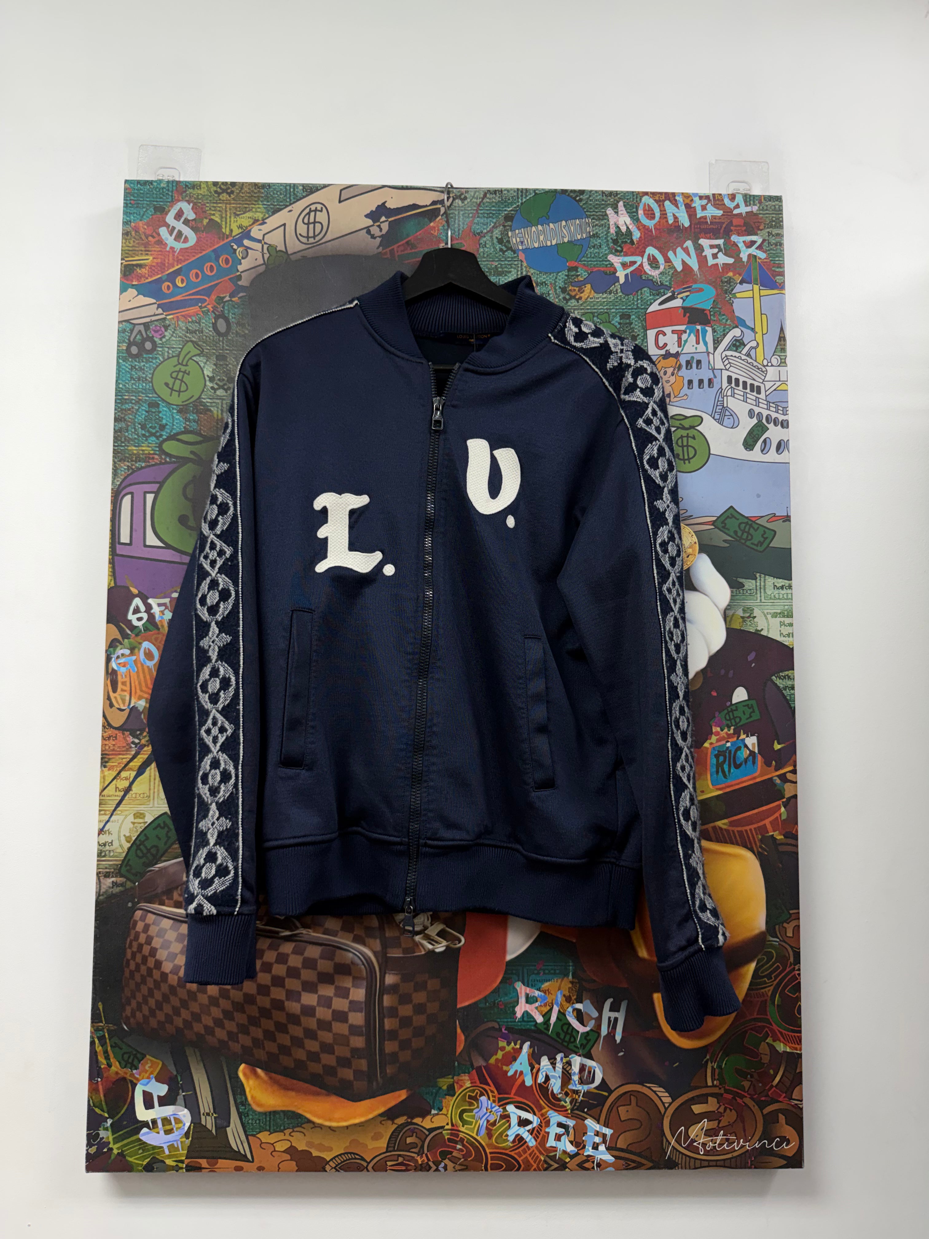 Louis Vuitton Navy Monogran Track Jacket