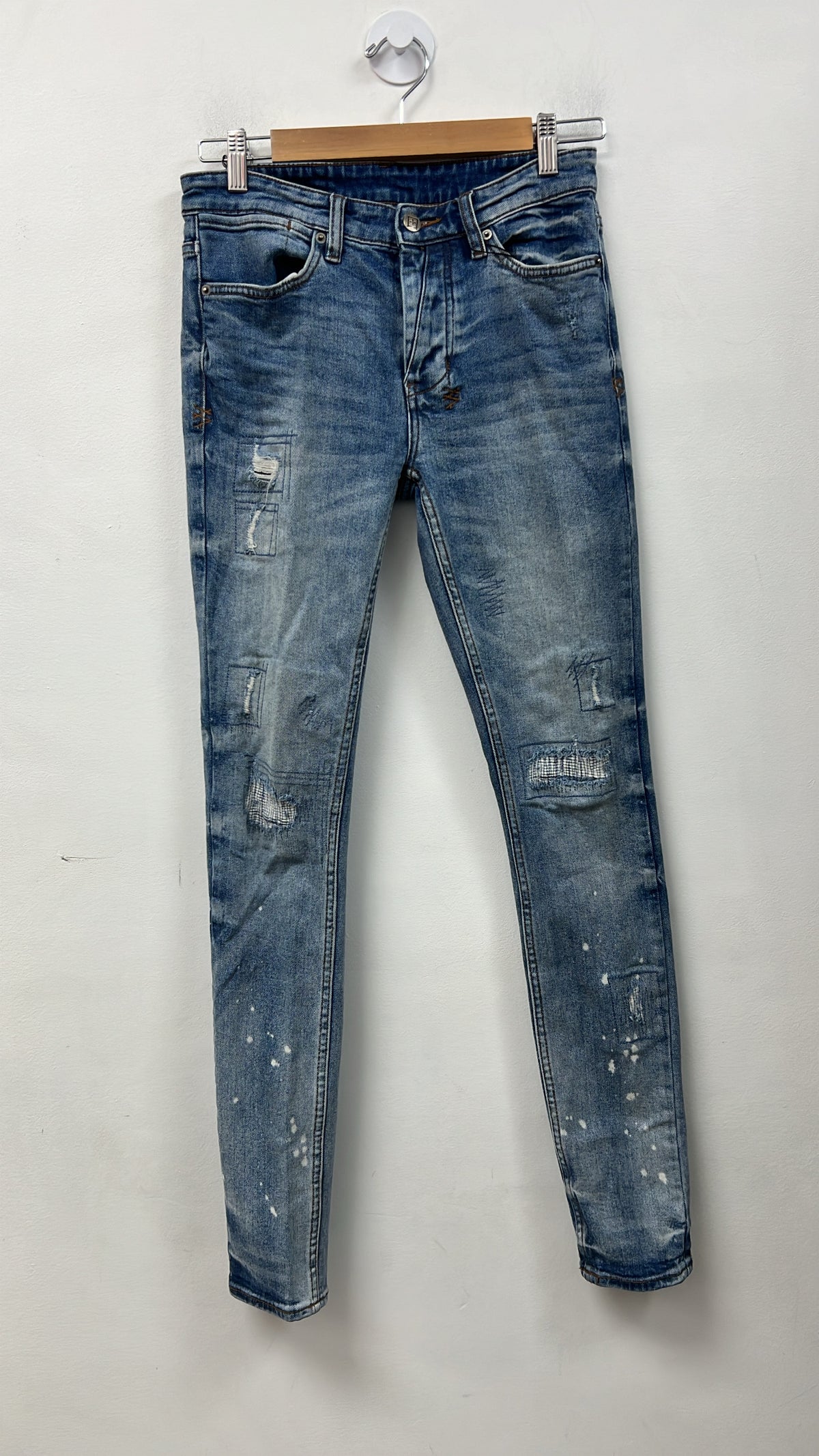 Ksubi Light Wash Patchwork Jeans