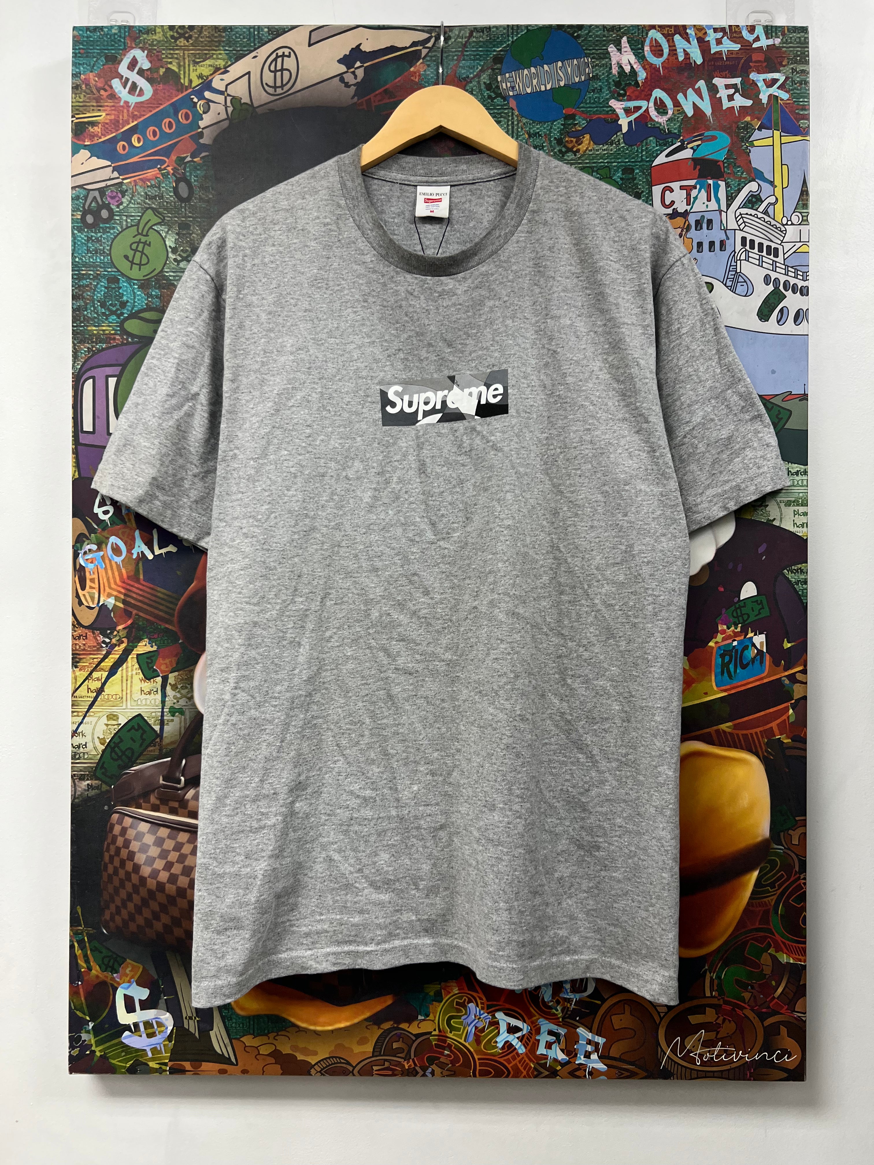 Supreme Grey Emilio Pucci Box Logo Tee