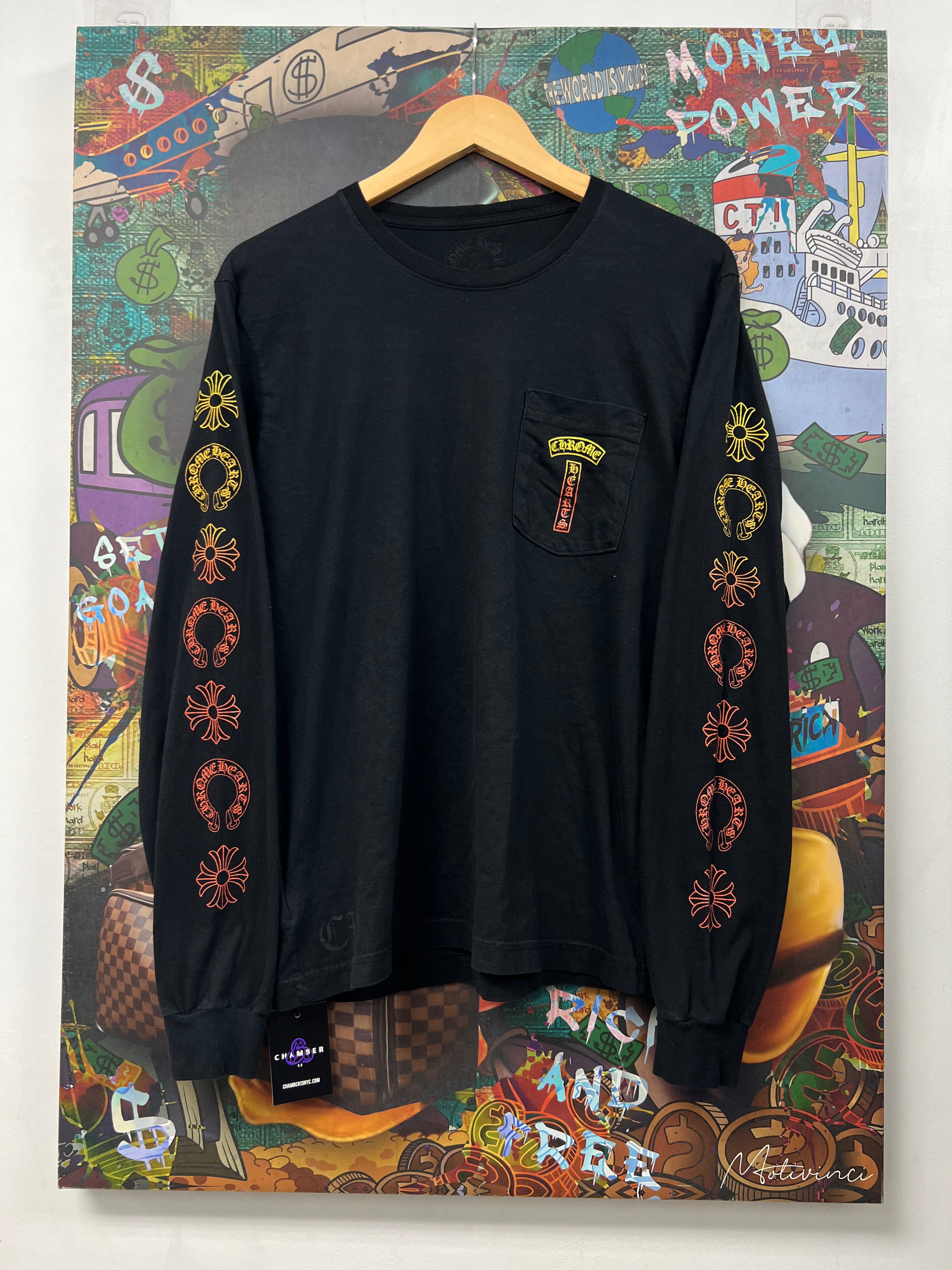 Chrome Hearts Black Gradient T-Bar Long Sleeve