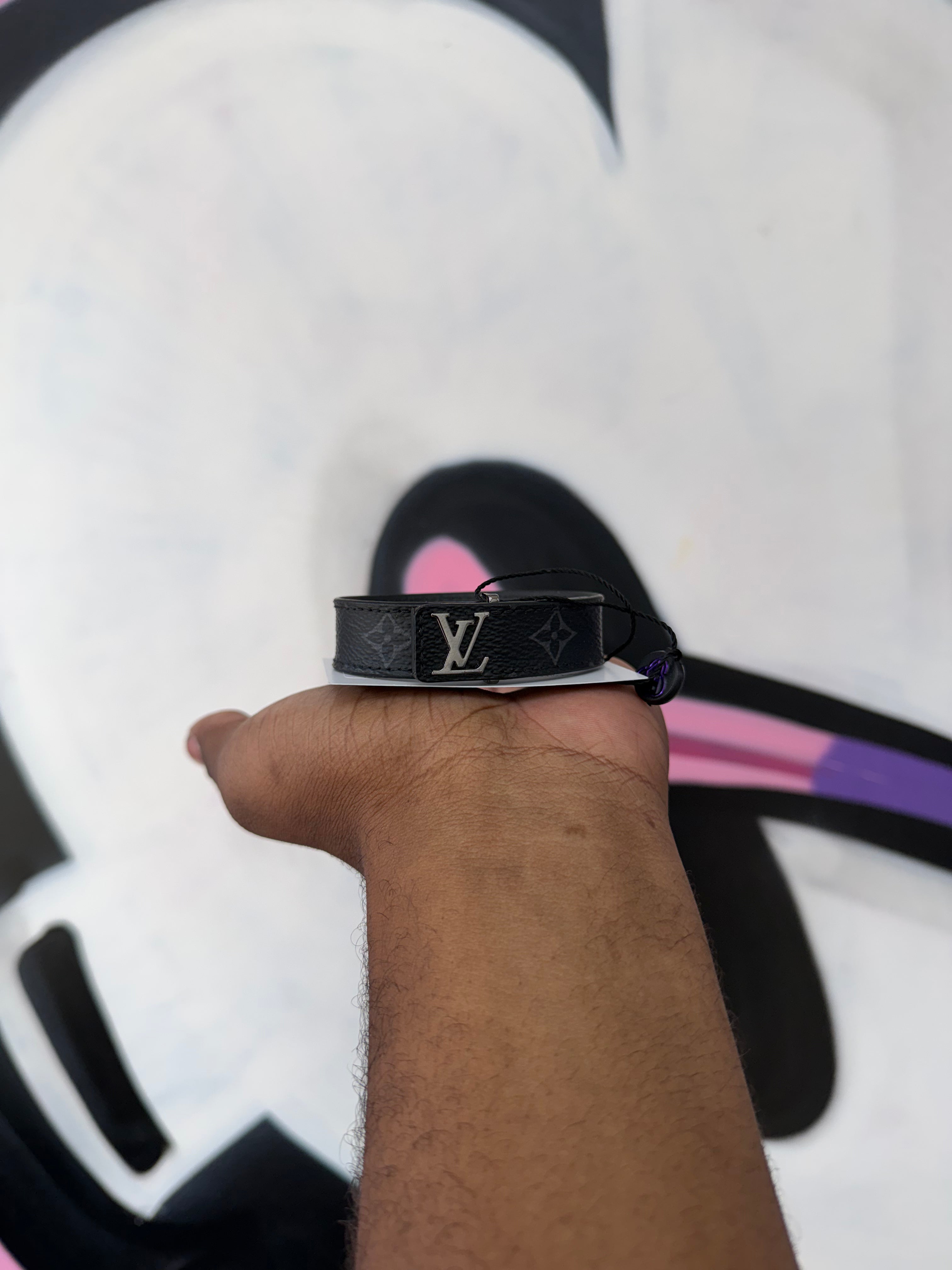 Louis Vuitton Black Eclipse Snap Bracelet