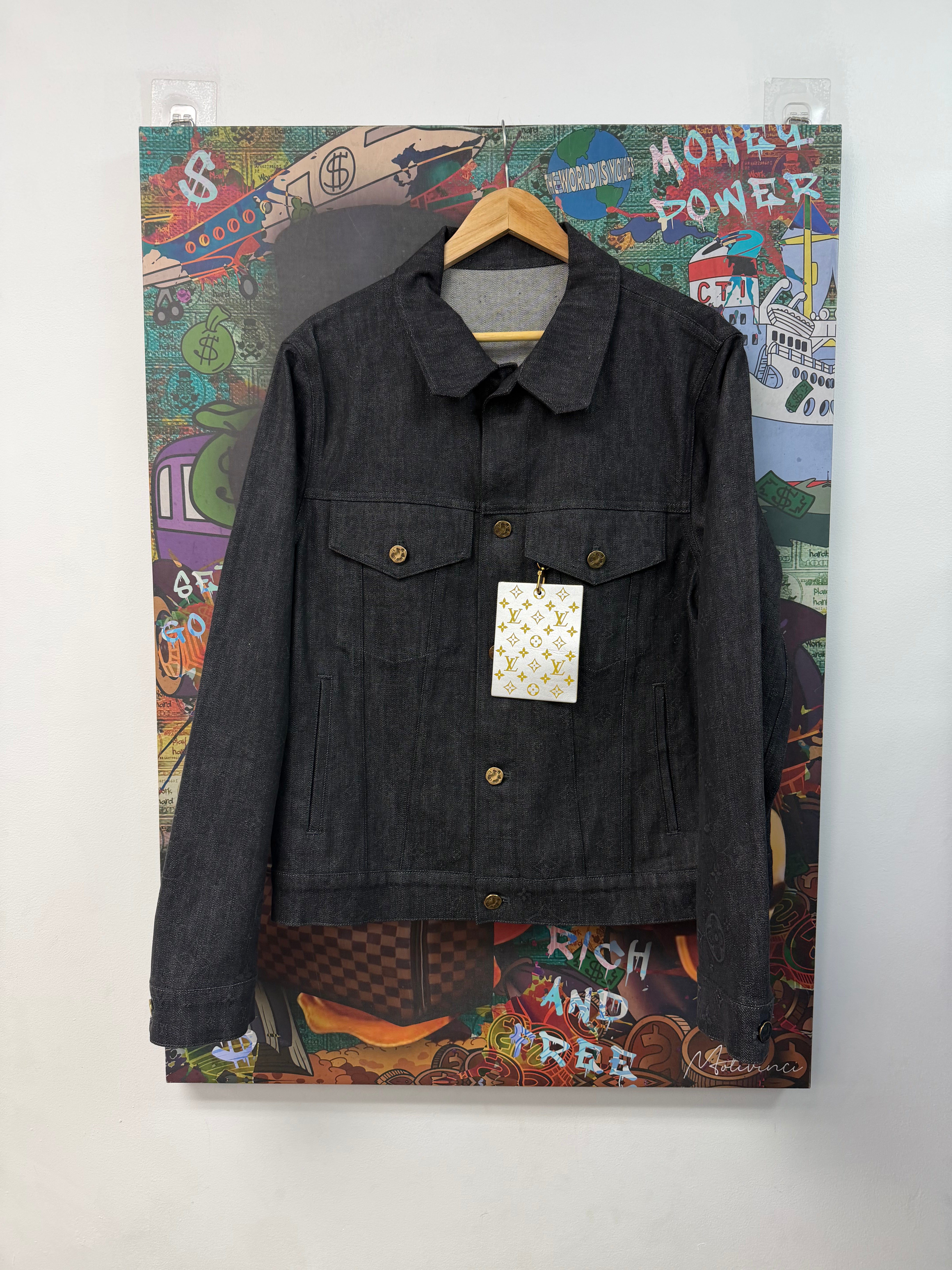 Louis Vuitton Faded Monogram (52) Denim Jacket