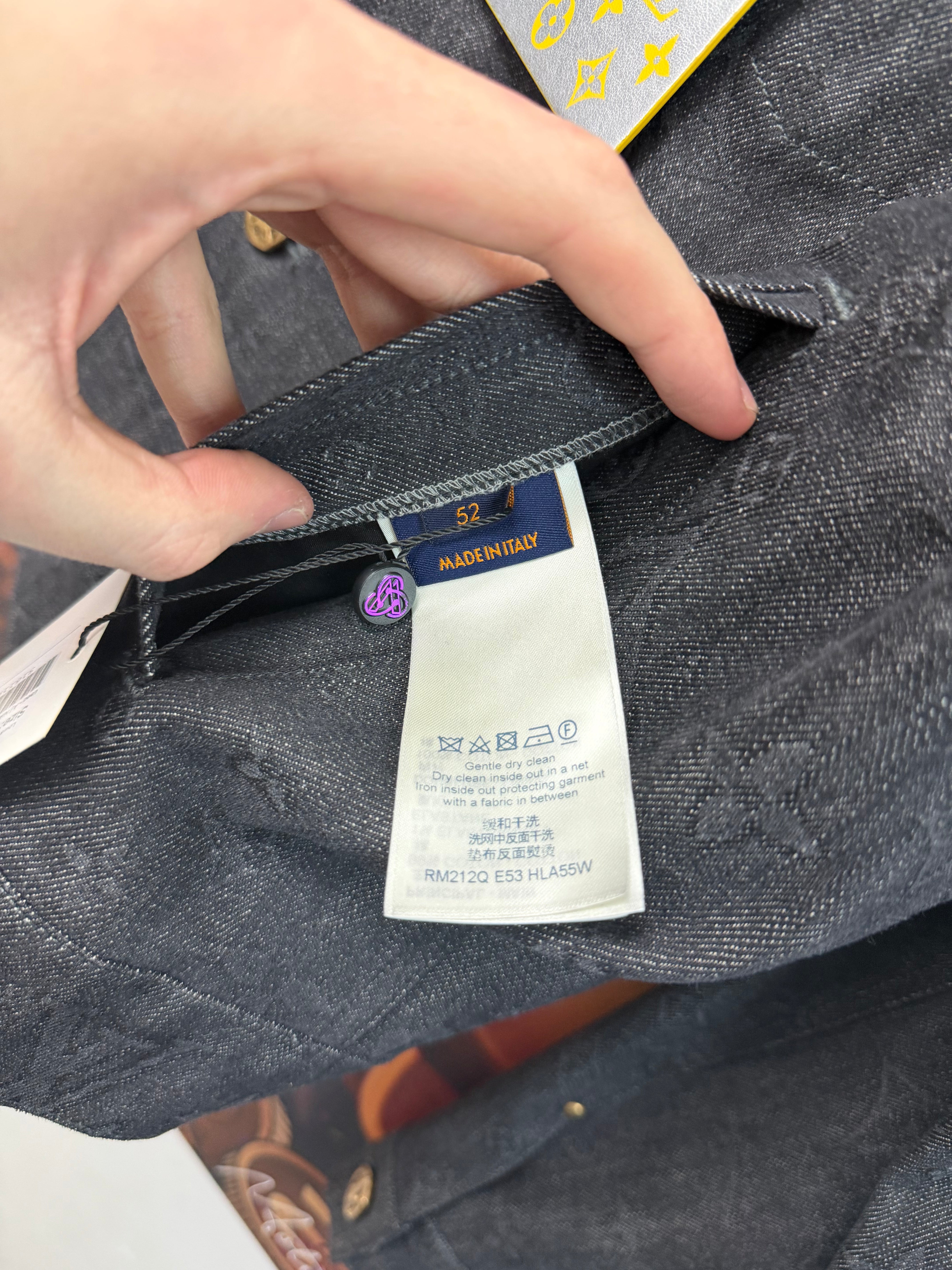 Louis Vuitton Faded Monogram (52) Denim Jacket