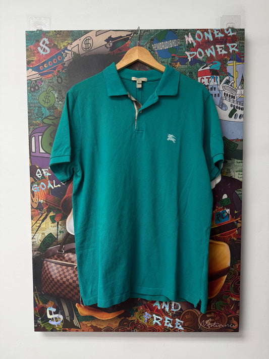 Burberry Teal Polo Used