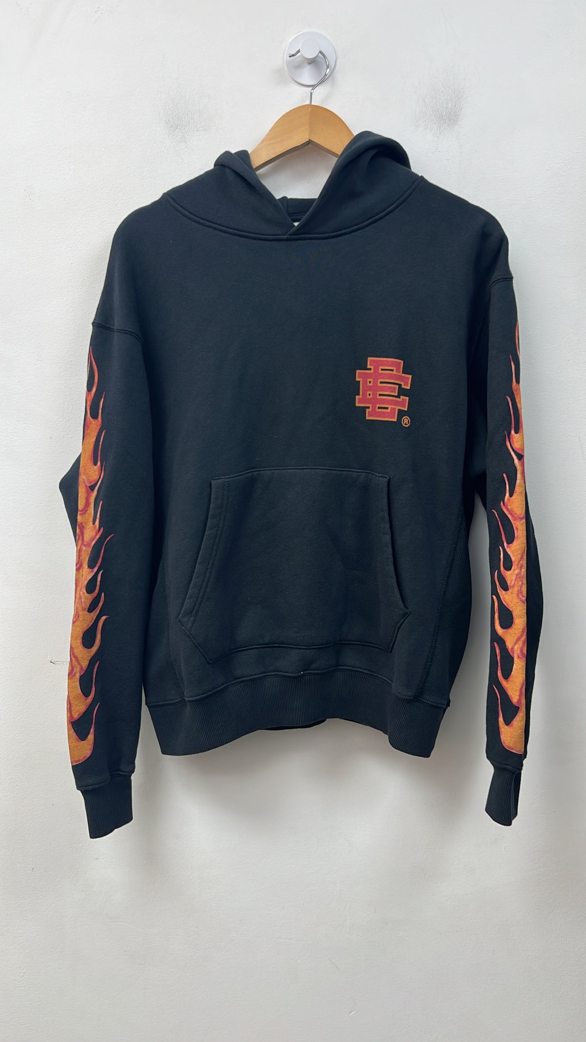 Eric Emanuel Black Flames Hoodie
