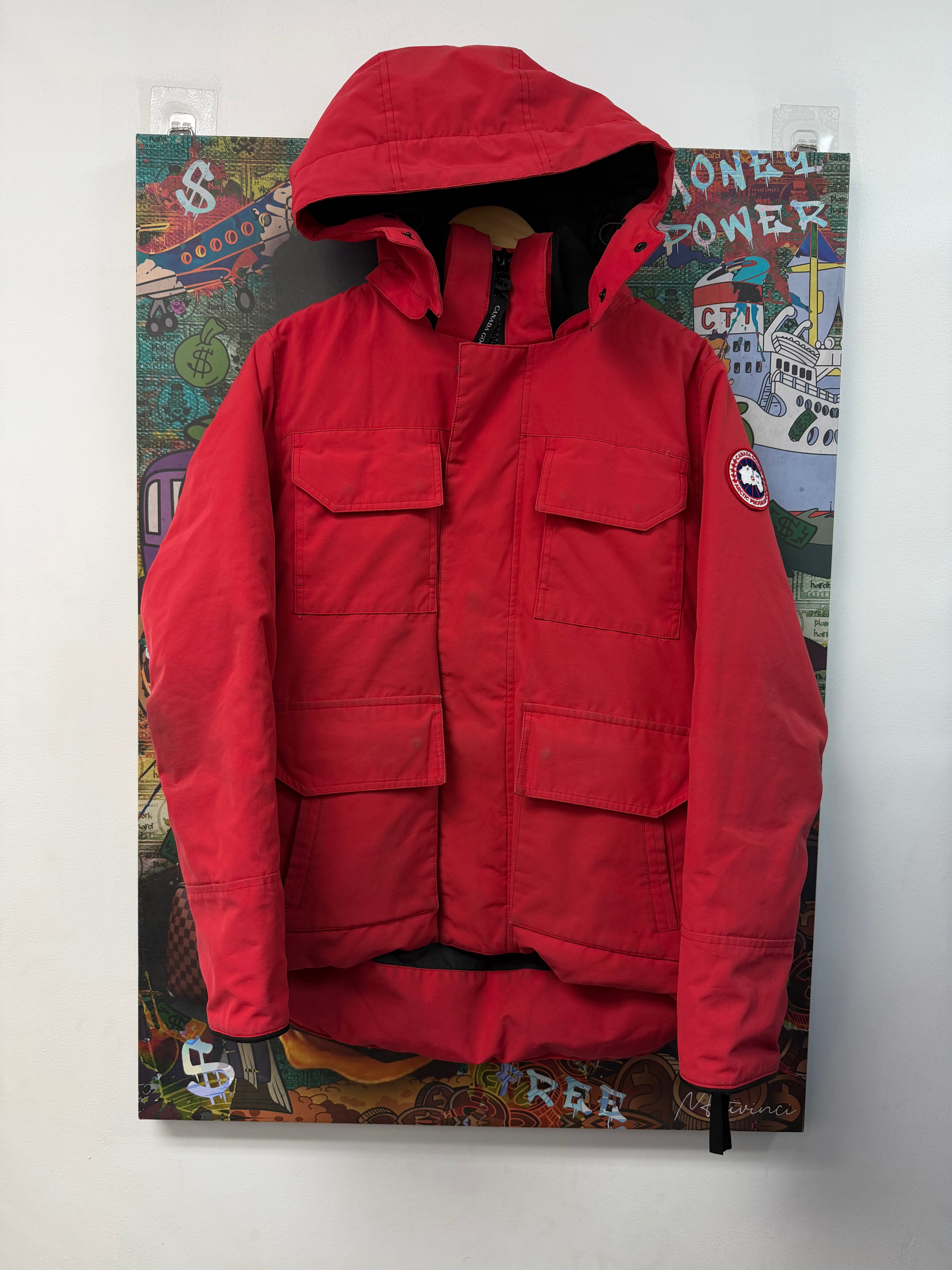 Canada Goose Red Parka Jacket