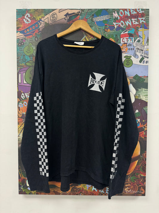 Rhude Plus Checkered LS Navy Used Medium N/A