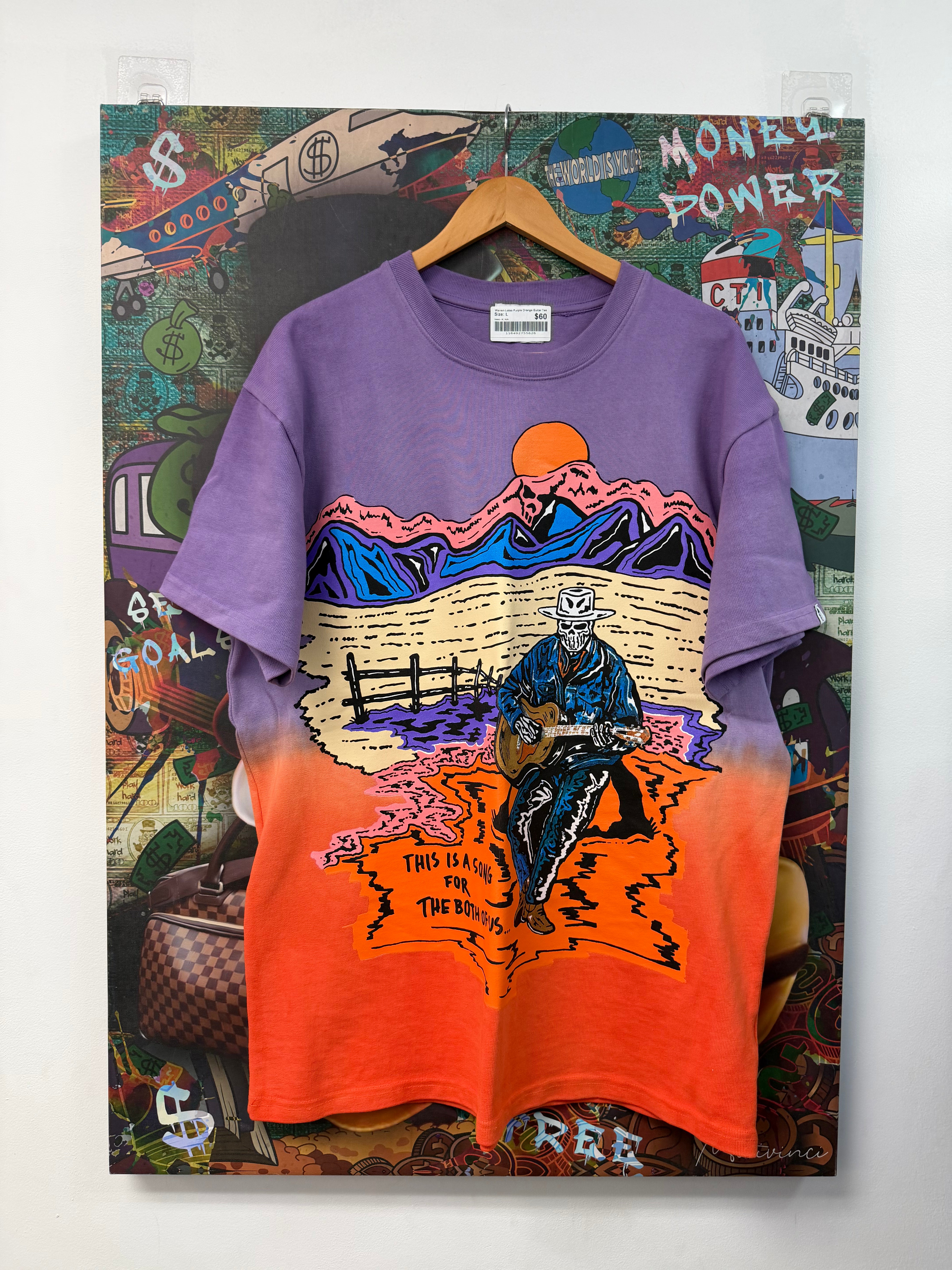 Warren Lotas Purple Orange Guitar Tee