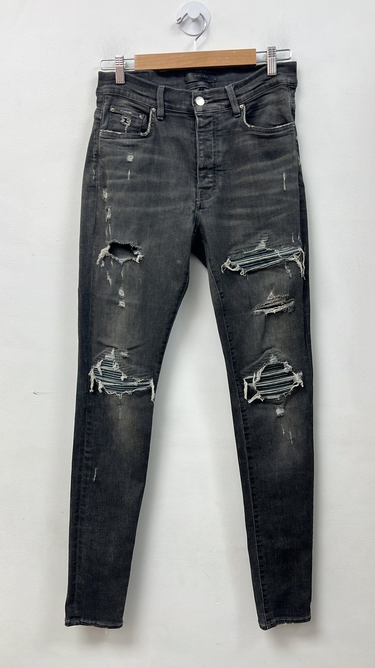 Amiri Grey Black MX1 Jeans