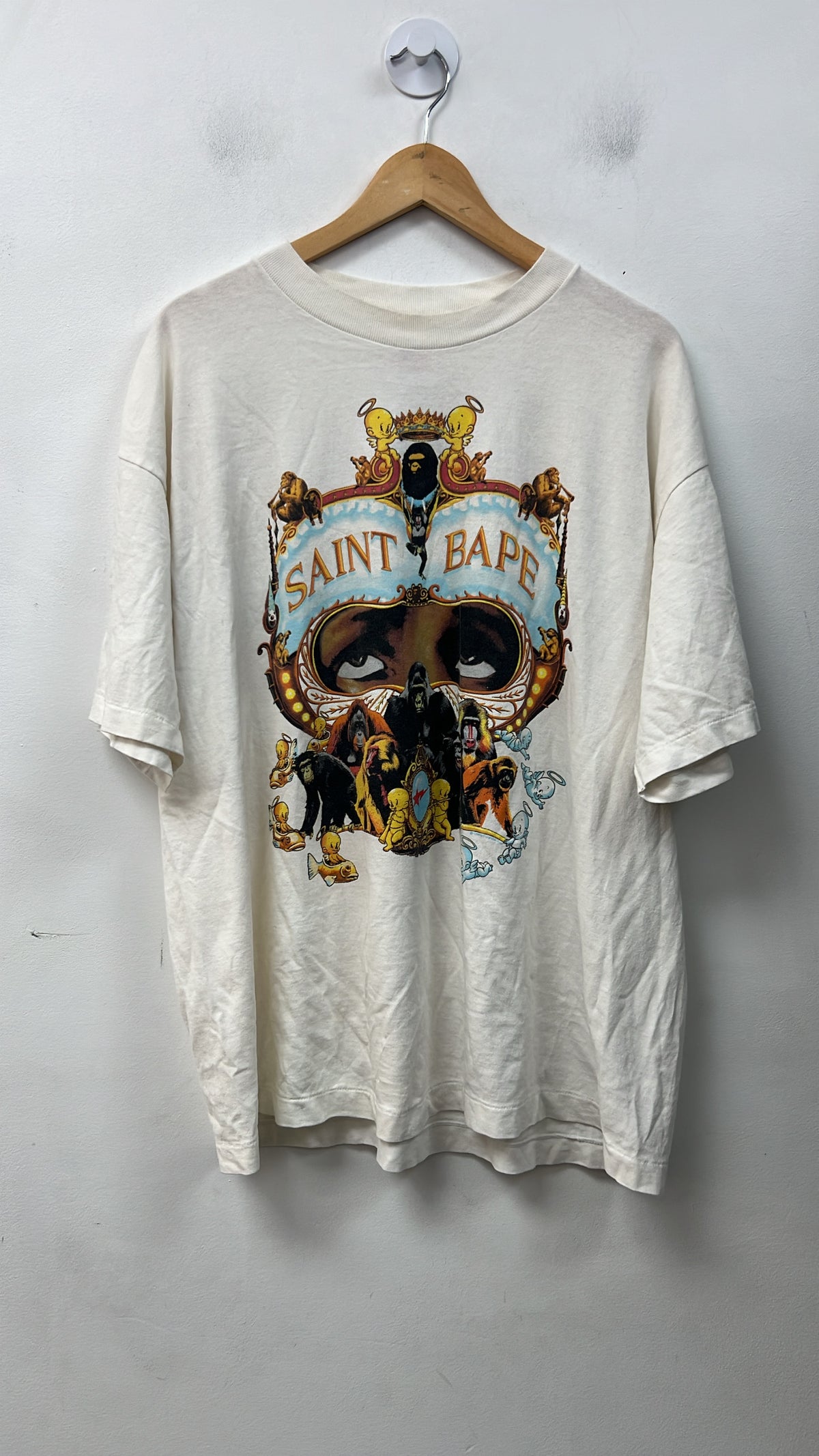 Saint Michael x BAPE White Generation Tee