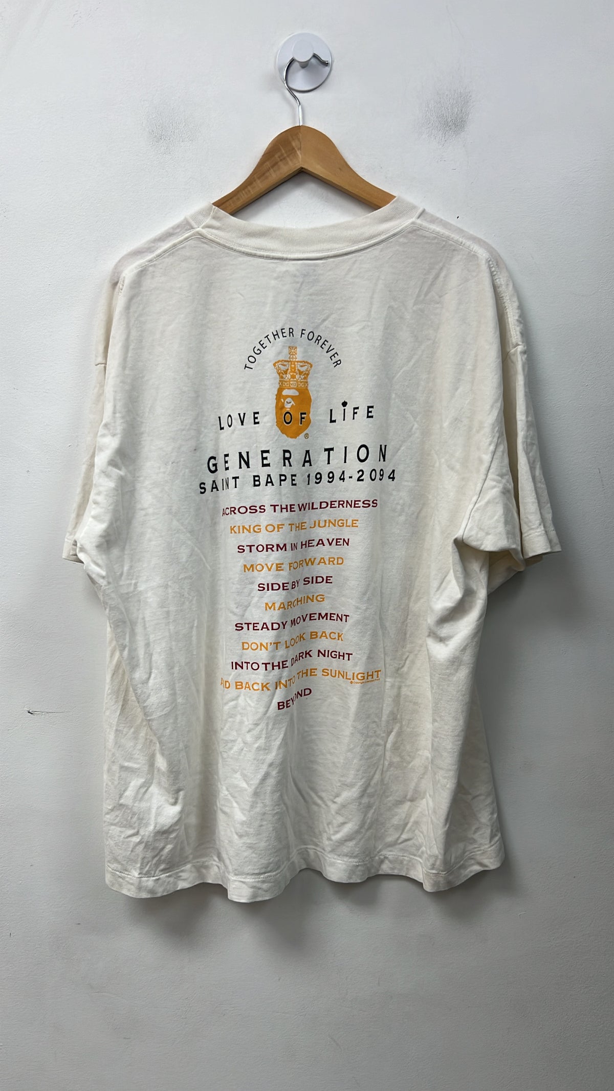 Saint Michael x BAPE White Generation Tee