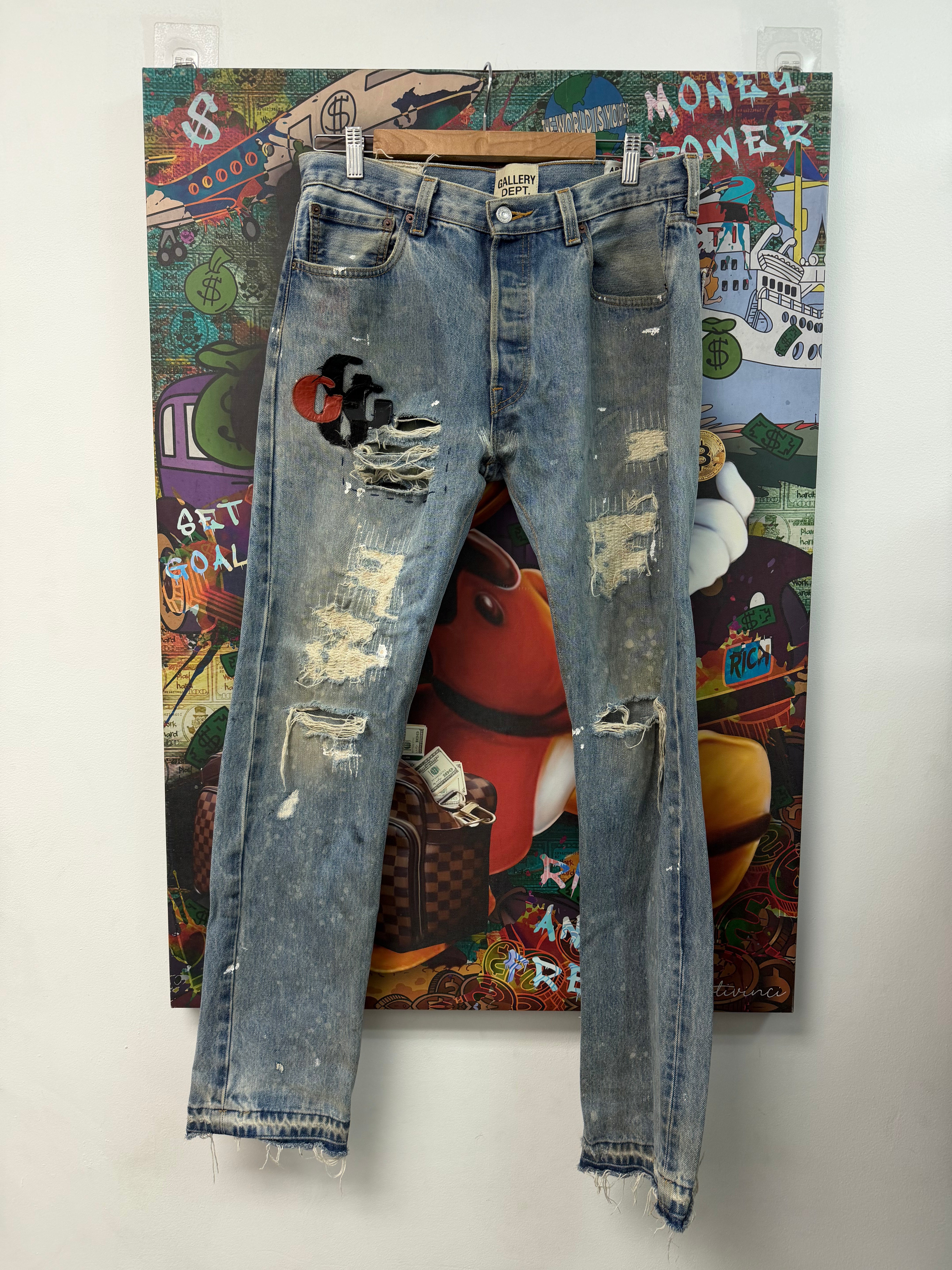 Gallery Dept Light Wash G Patch Jeans