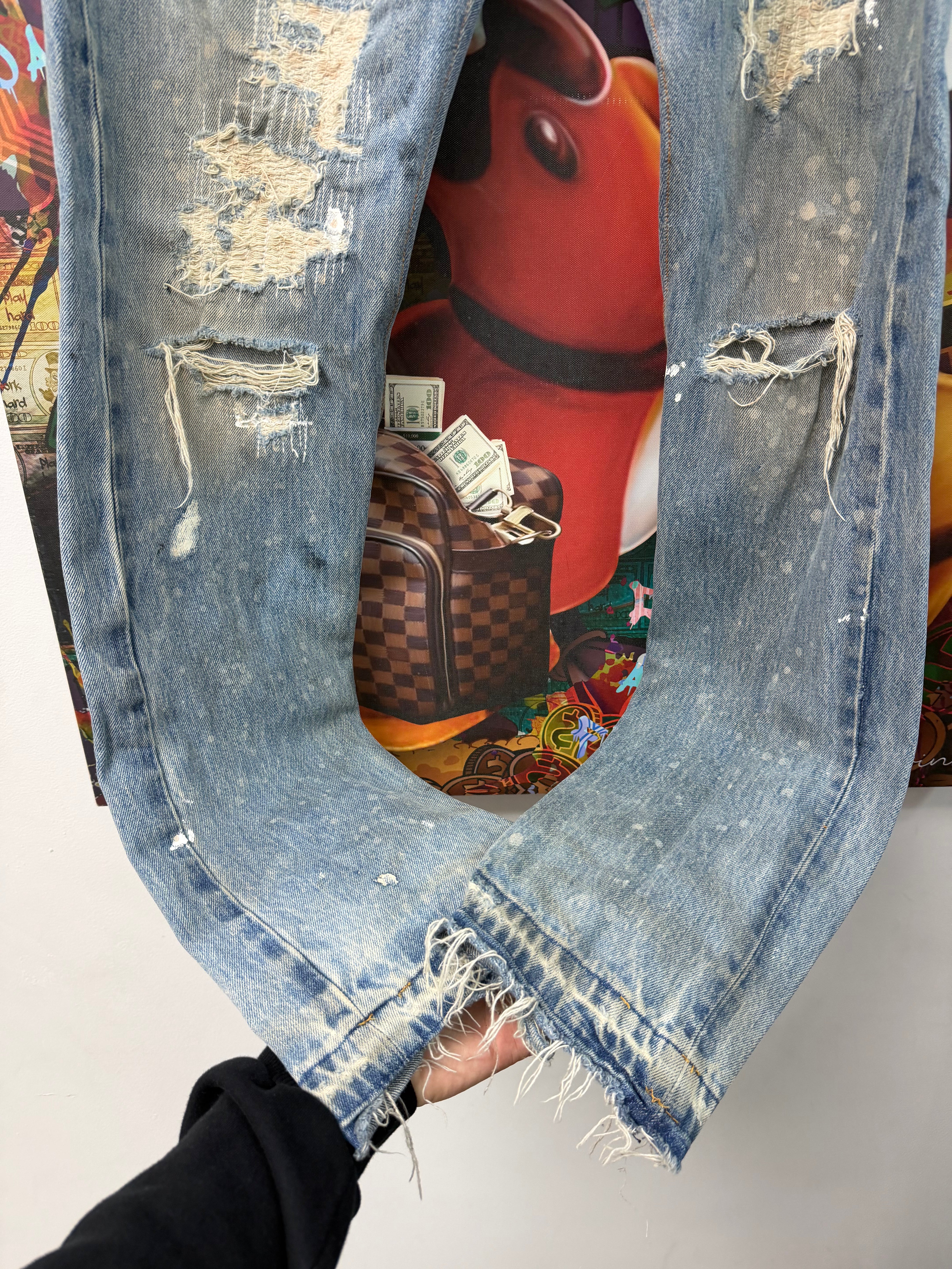 Gallery Dept Light Wash G Patch Jeans