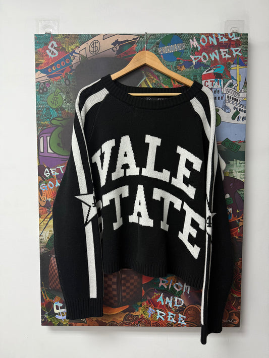 Vale Black White Logo Crewneck