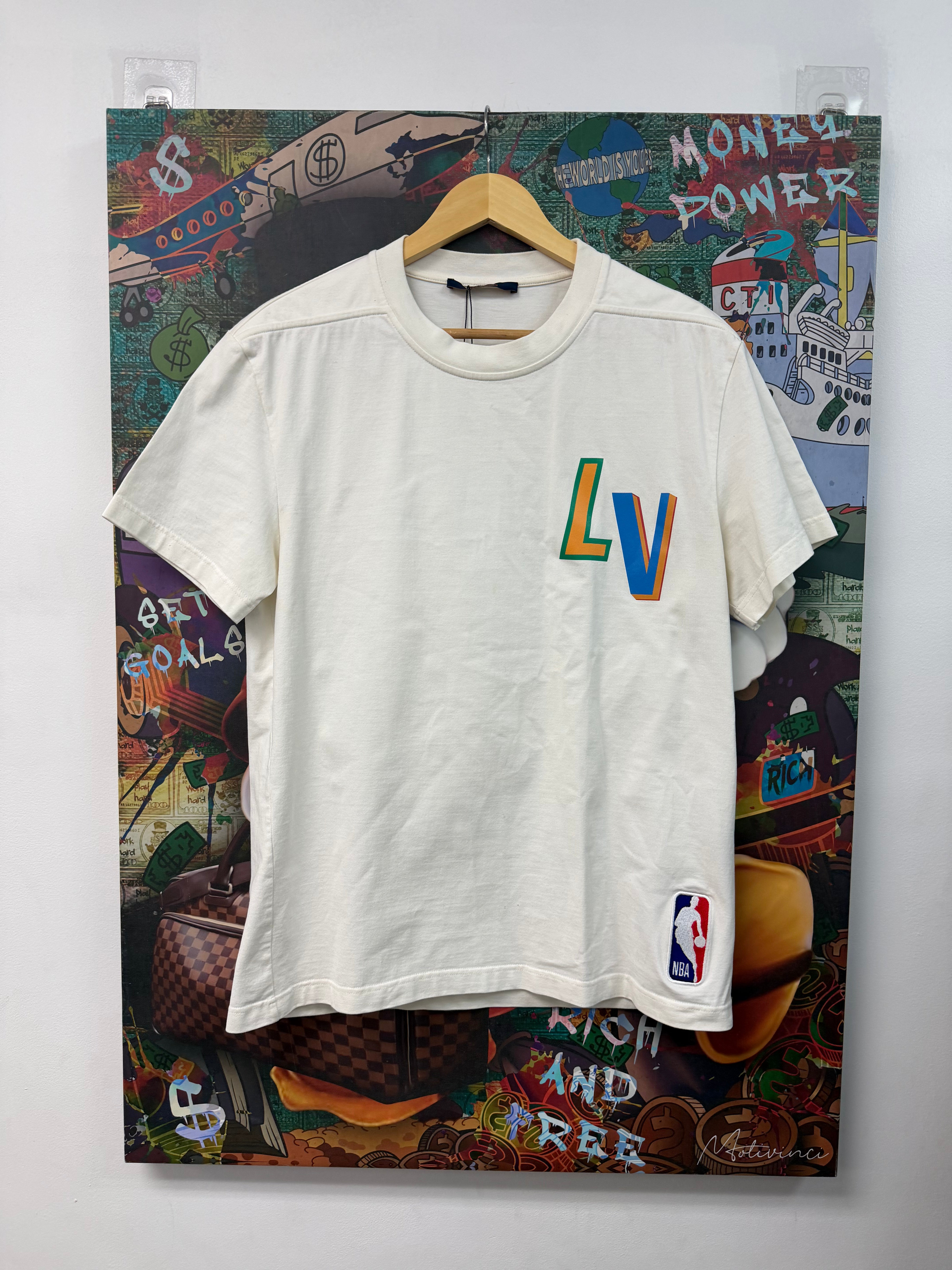 Louis Vuitton White NBA Tee