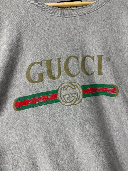 Gucci Classic Logo Crewneck Grey Used