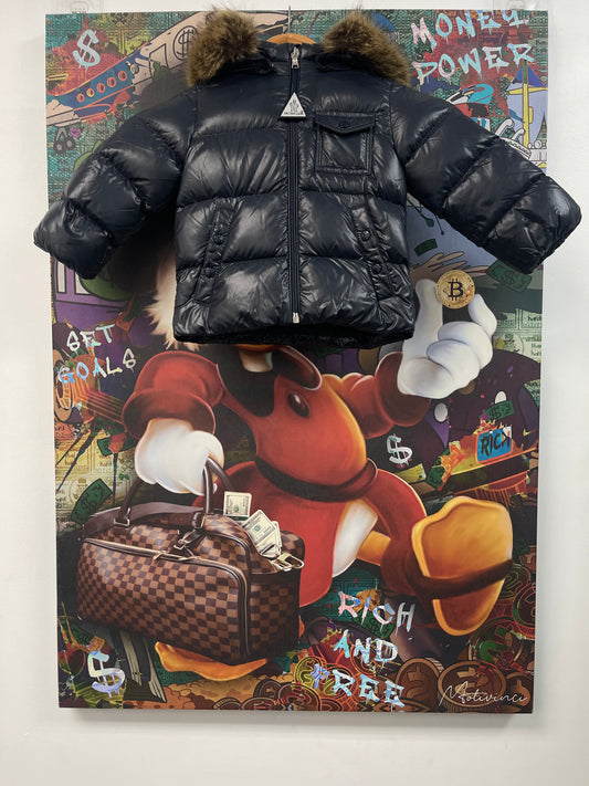 Moncler Maya Fur Hooded Kids Jacket (18-24) Jacket