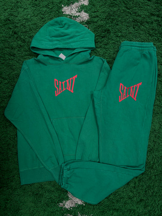 Saint Mxxxxxx Sweatsuit Green Red size:Medium Used