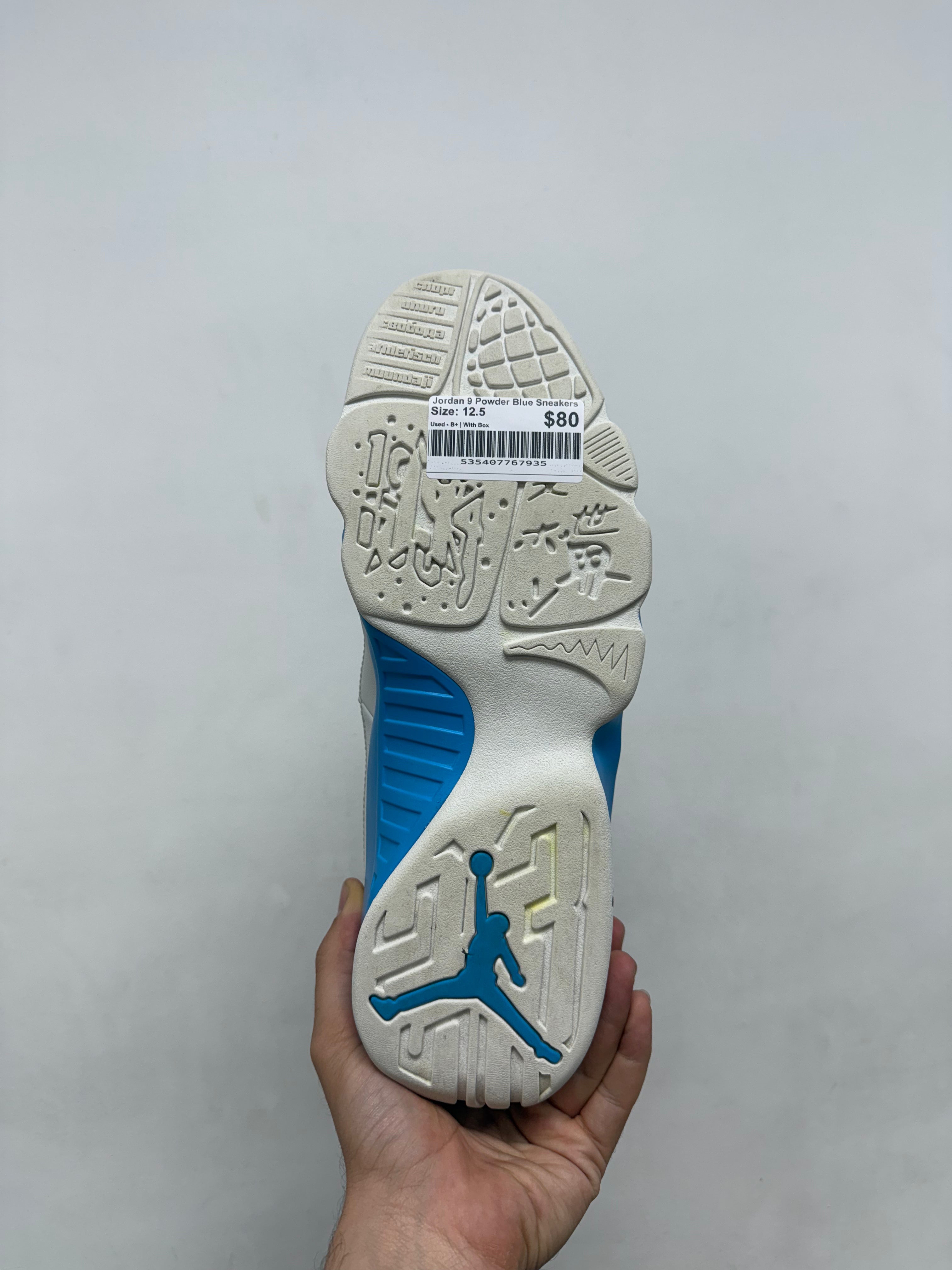 Jordan 9 Powder Blue Sneakers