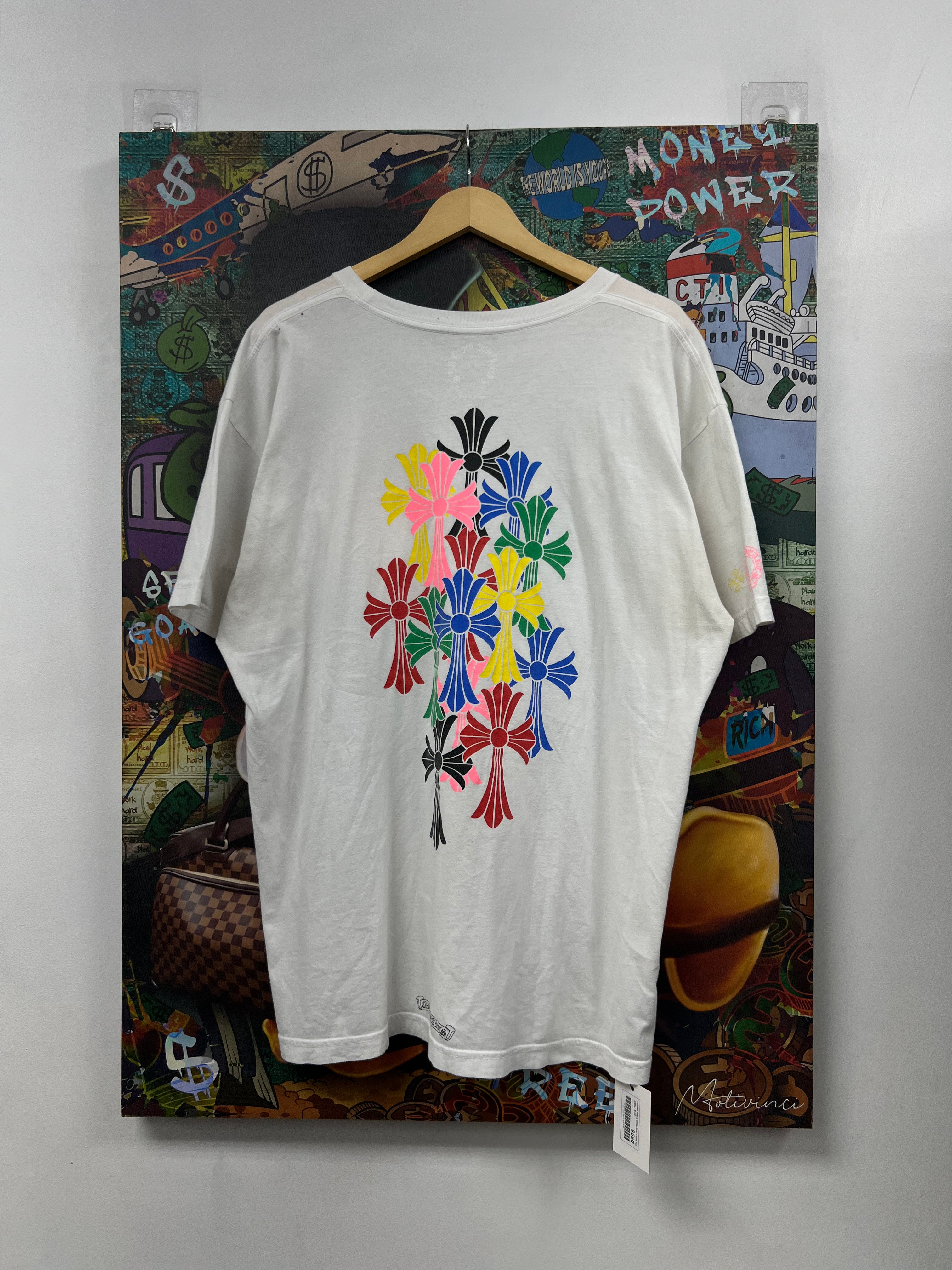 Chrome Hearts White Multi Cross Tee