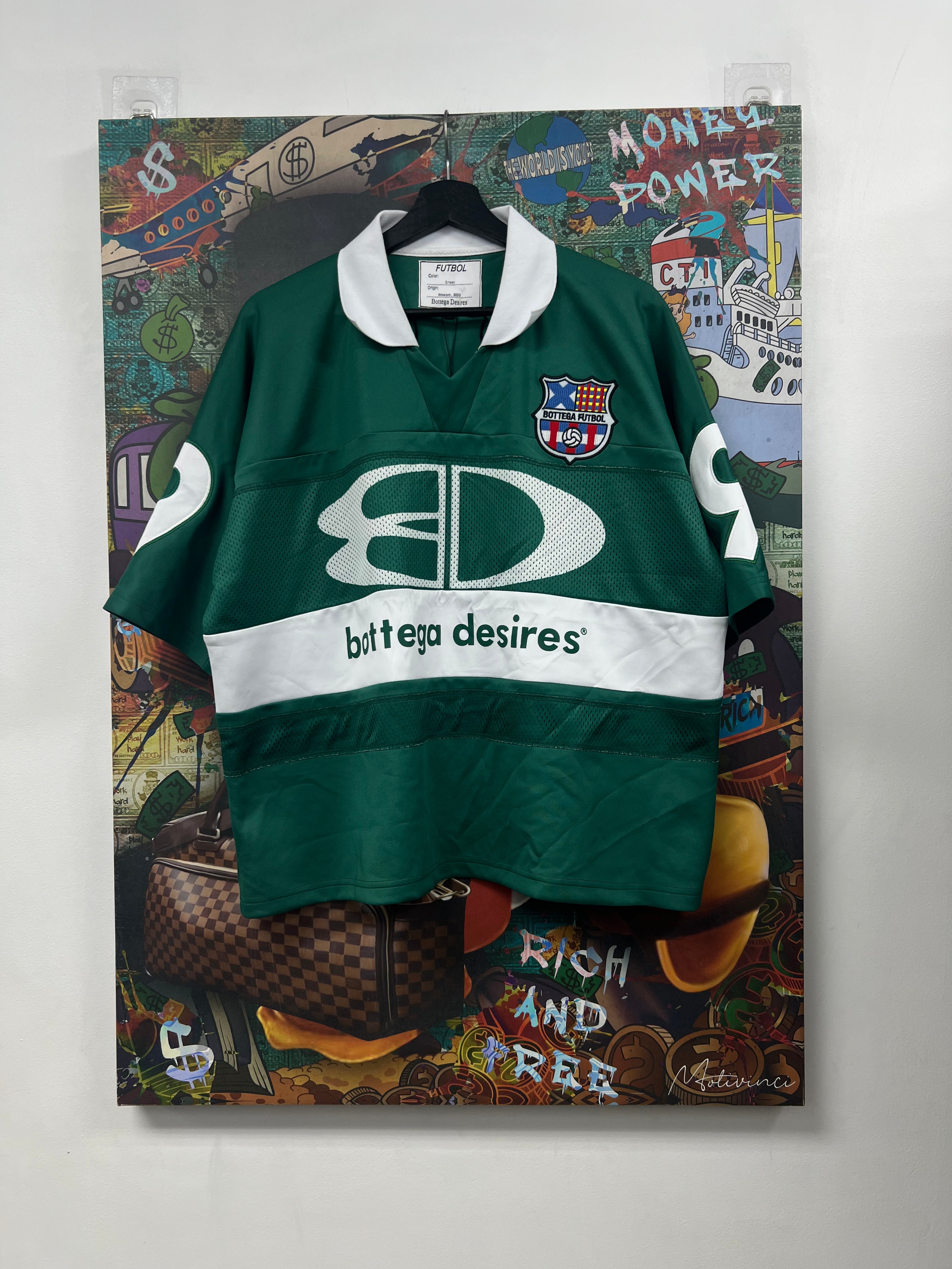 Bottega Desires Green Futbol Jersey