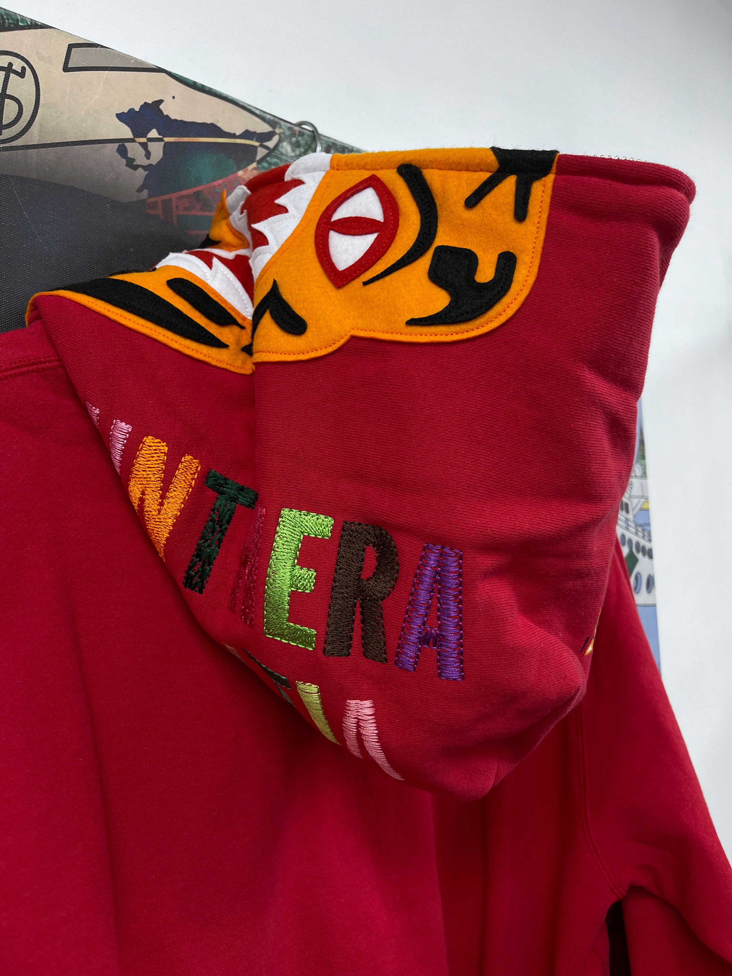 BAPE Red Tiger Full Zip Up Hoodie