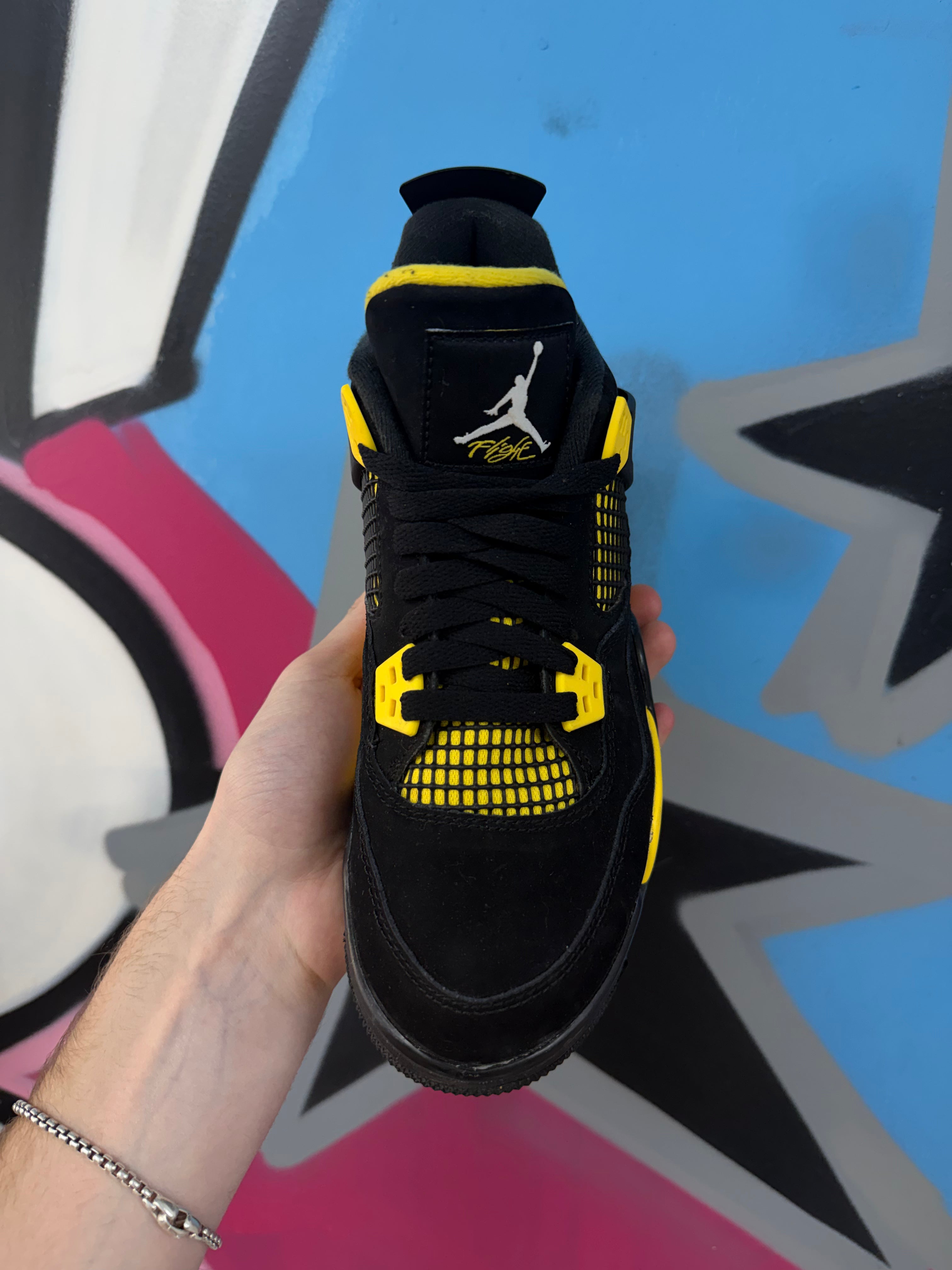 Nike Jordan 4 Yellow Thunder Sneakers
