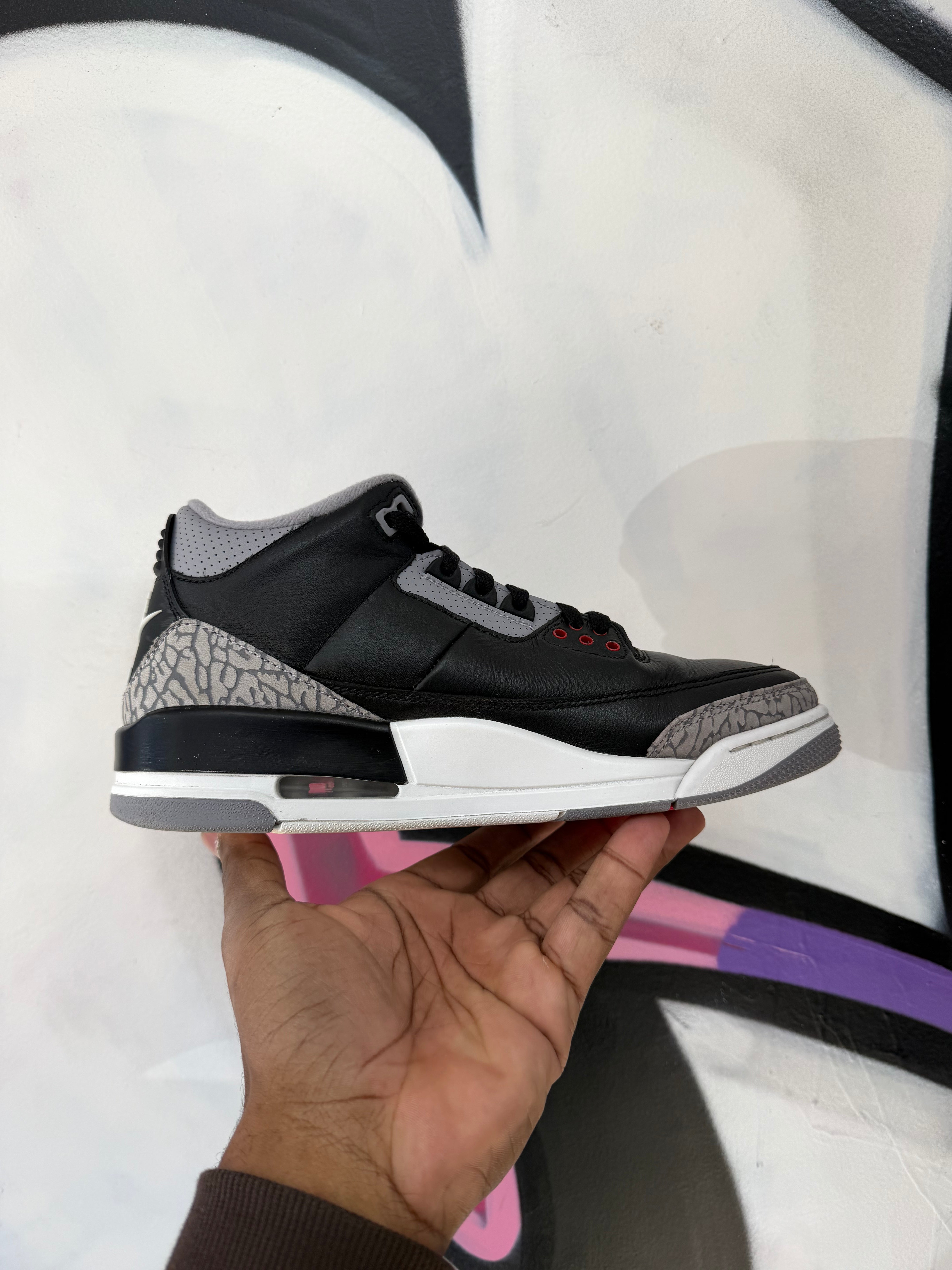 Jordan 3 Black Cement Sneakers