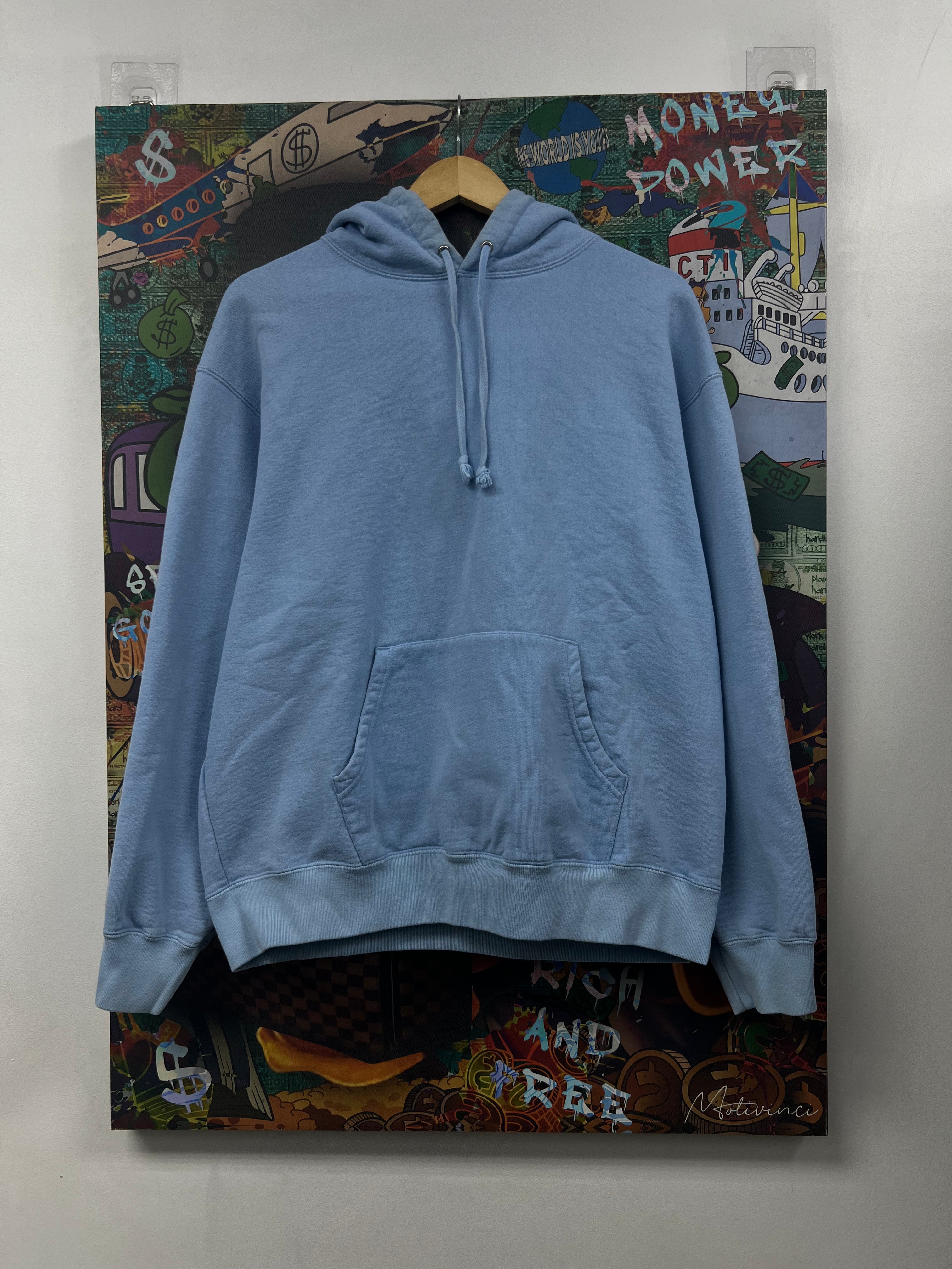 Supreme Baby Blue Satin Hoodie