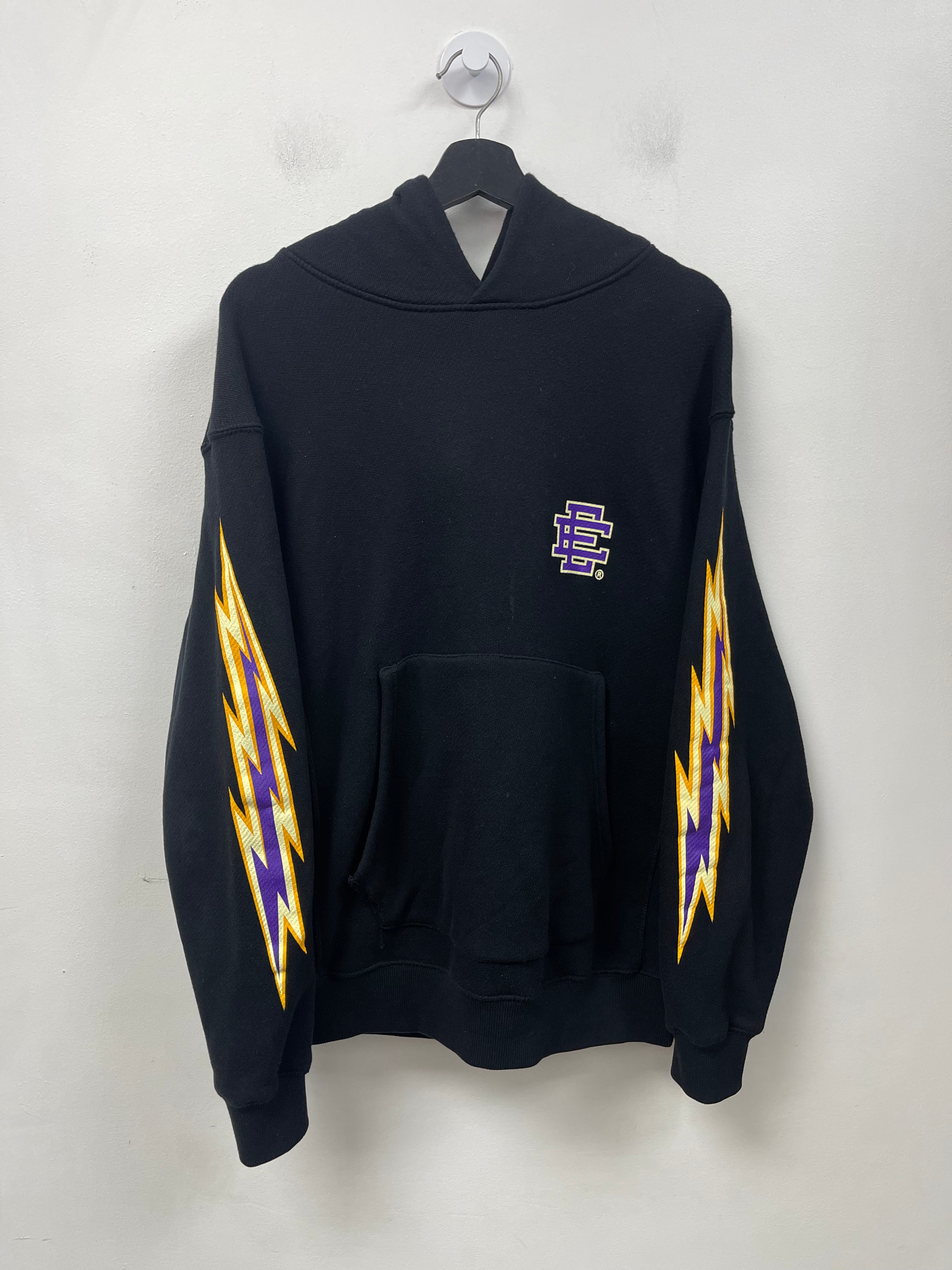 Eric Emanuel Black Purple Bolt Hoodie