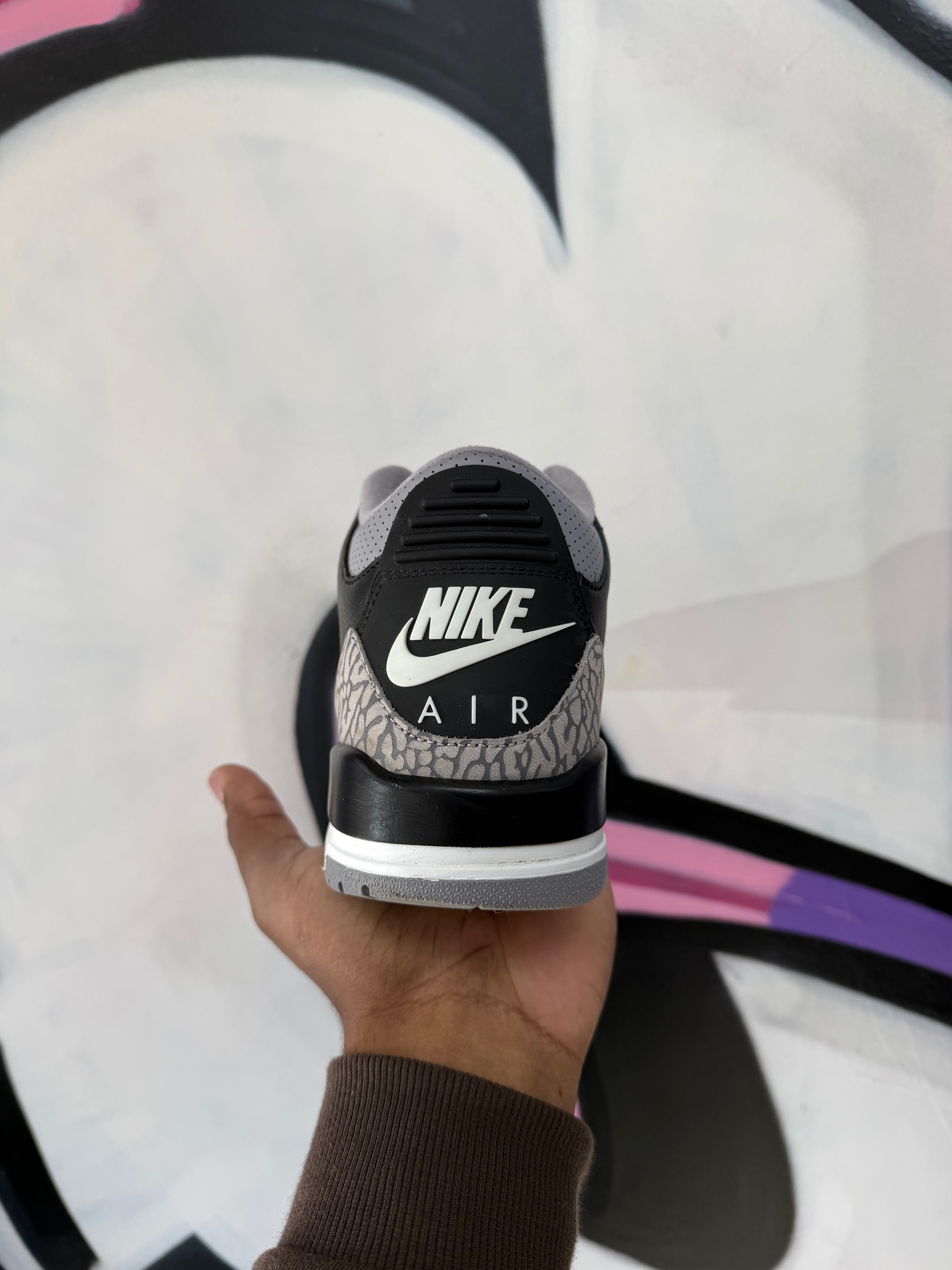 Jordan 3 Black Cement Sneakers