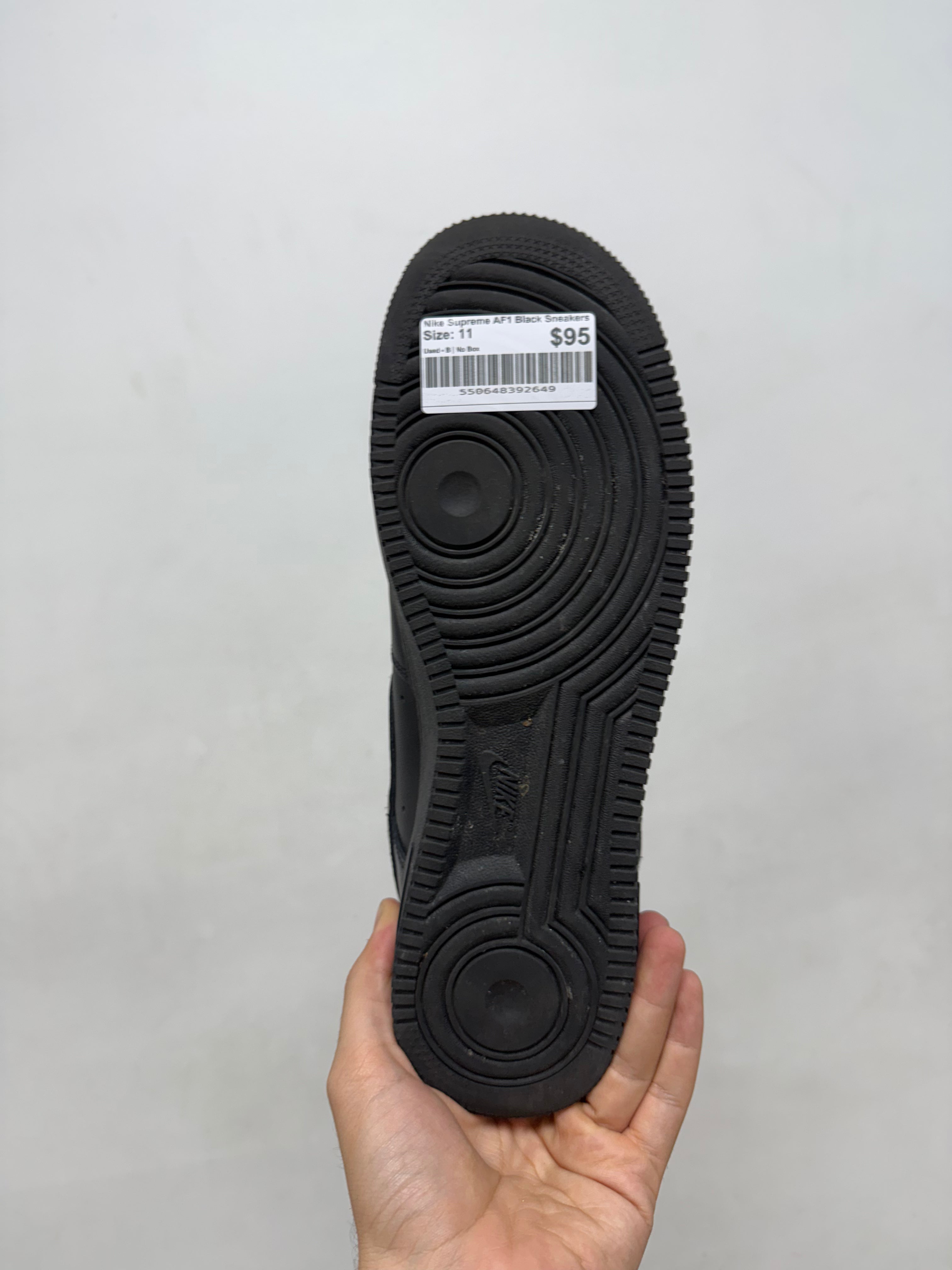 Nike Supreme AF1 Black Sneakers