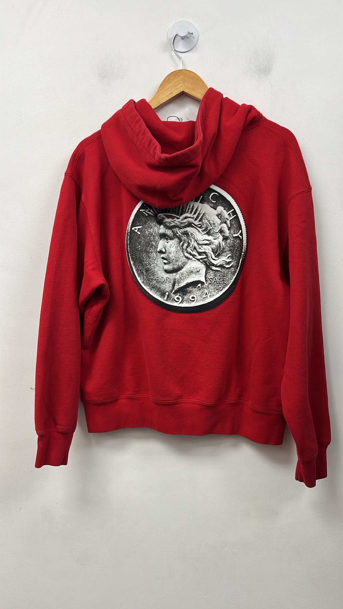 Supreme Red Anarchy Hoodie