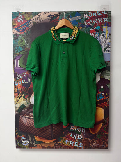 Gucci Green Tiger Polo Used