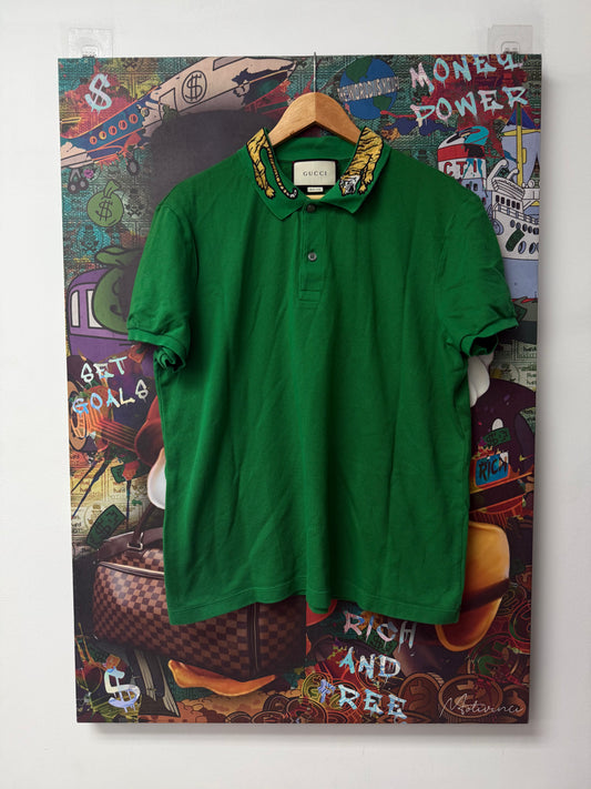 Gucci Green Tiger Polo Used