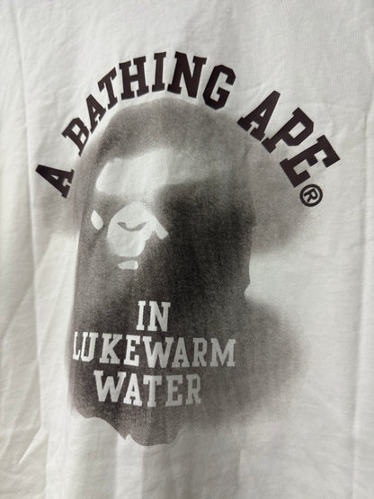 BAPE Ape Head Cream Tee Used