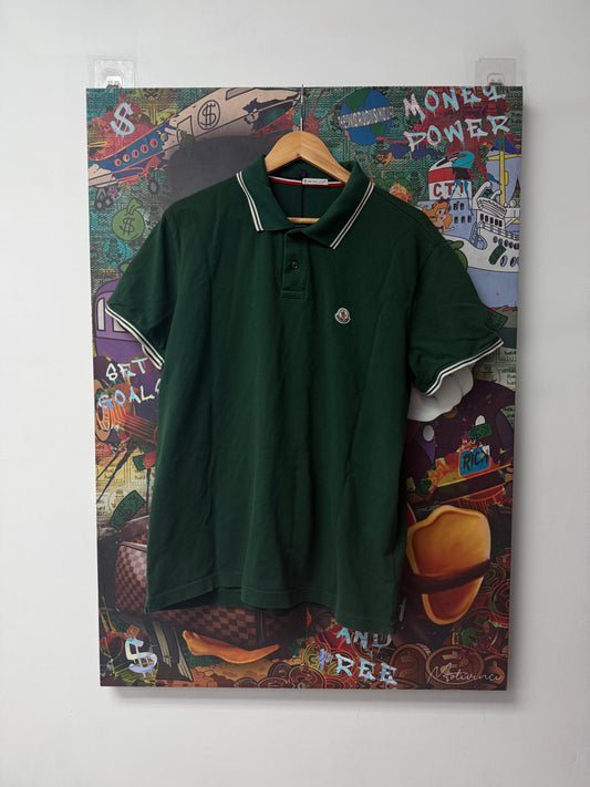 Moncler Green Polo Used