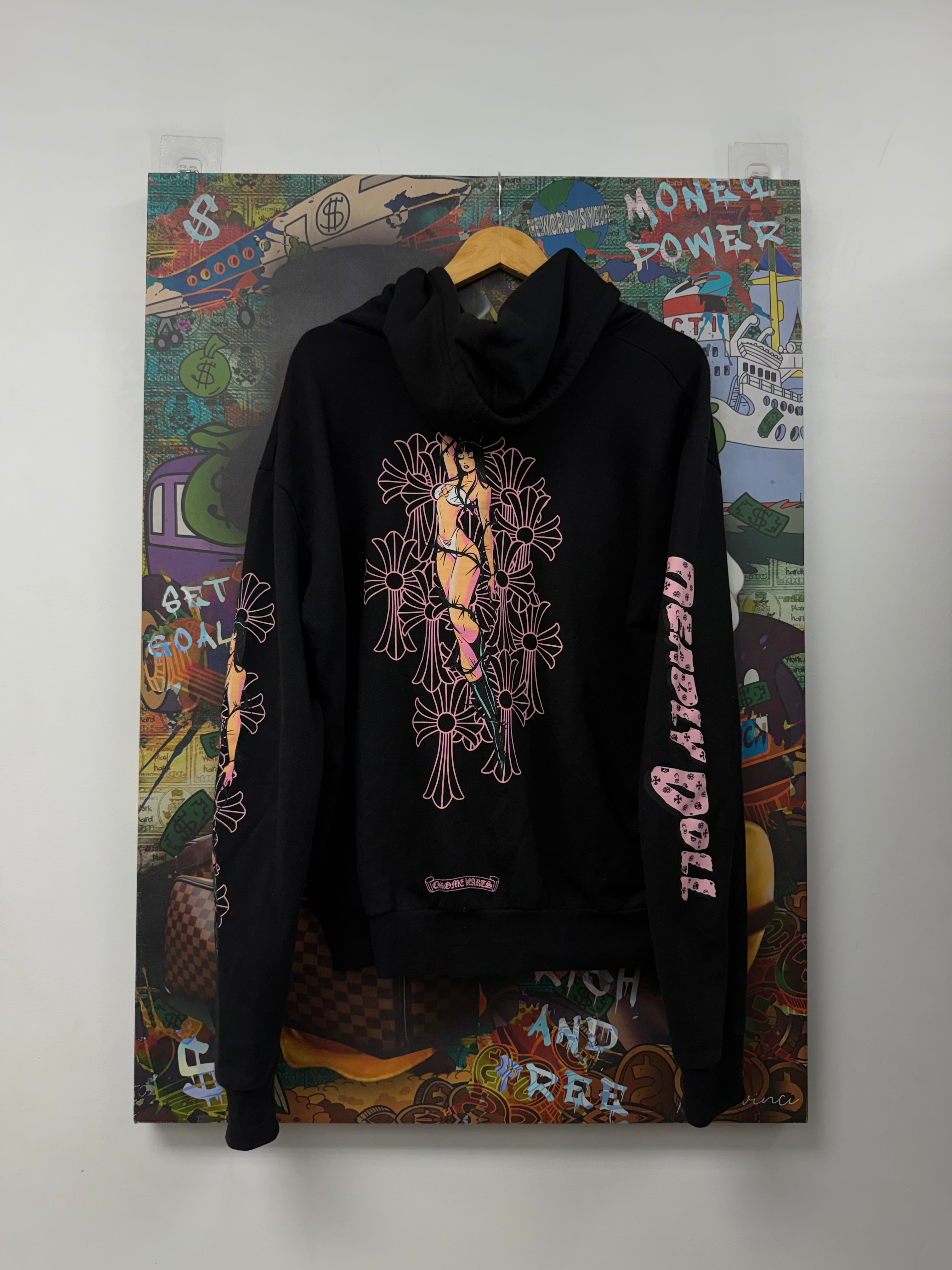 Chrome Hearts Black Deadly Doll Zip Up