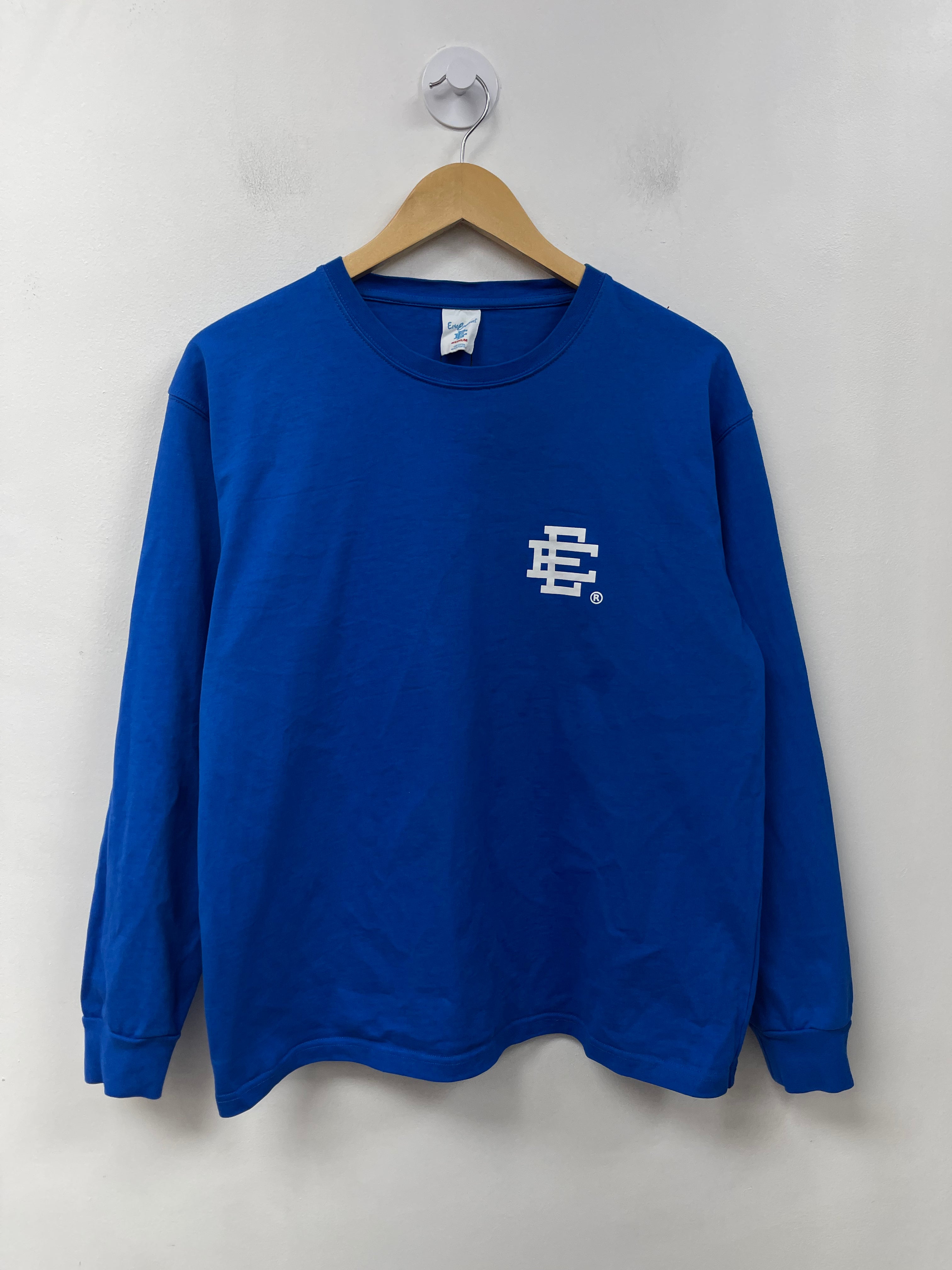 Eric Emanuel Blue White Logo Long Sleeve