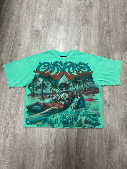 Godspeed Pool Party Teal Tee