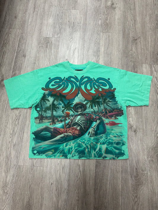 Godspeed Pool Party Teal Tee