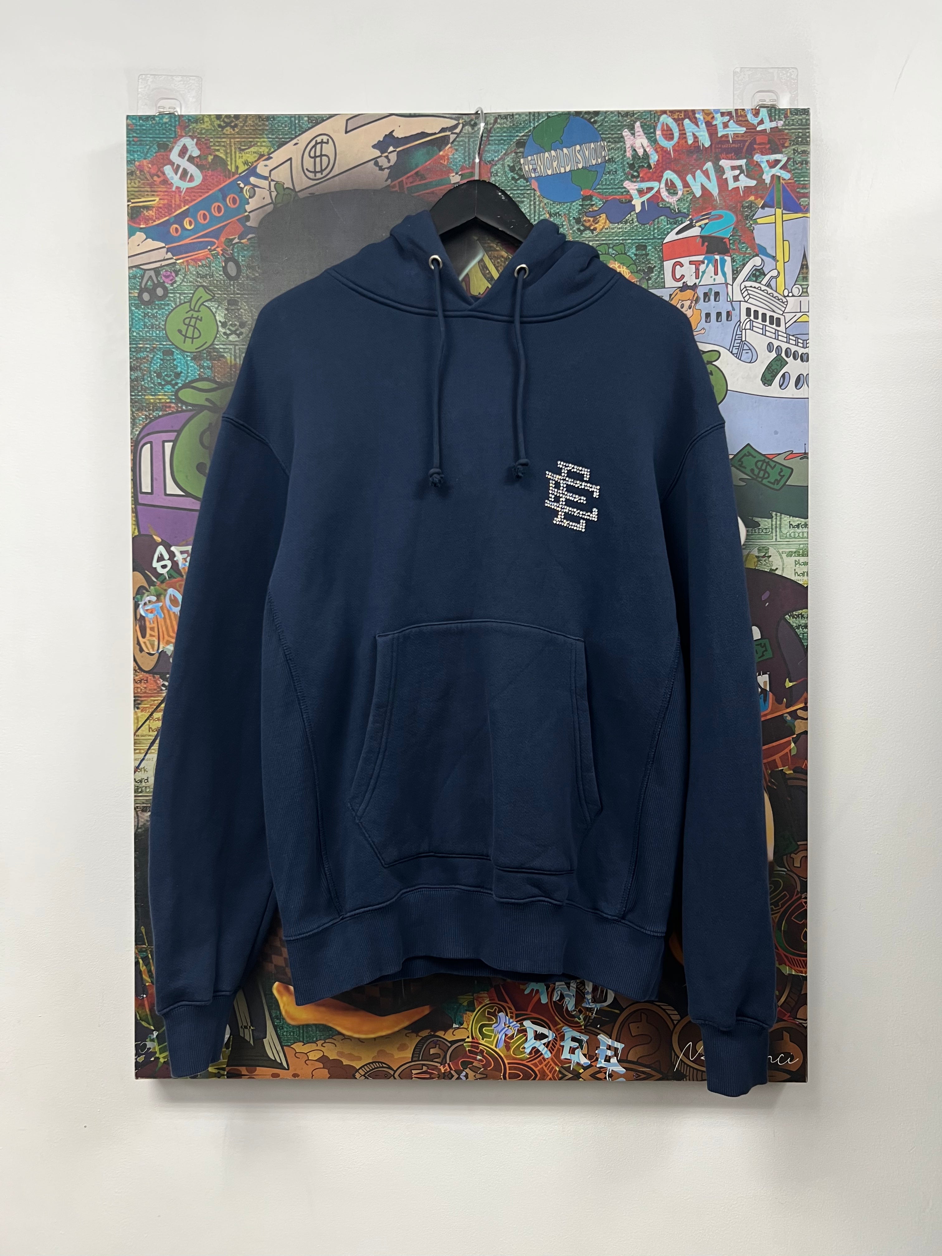 Eric Emanuel Navy Swarovski Hoodie