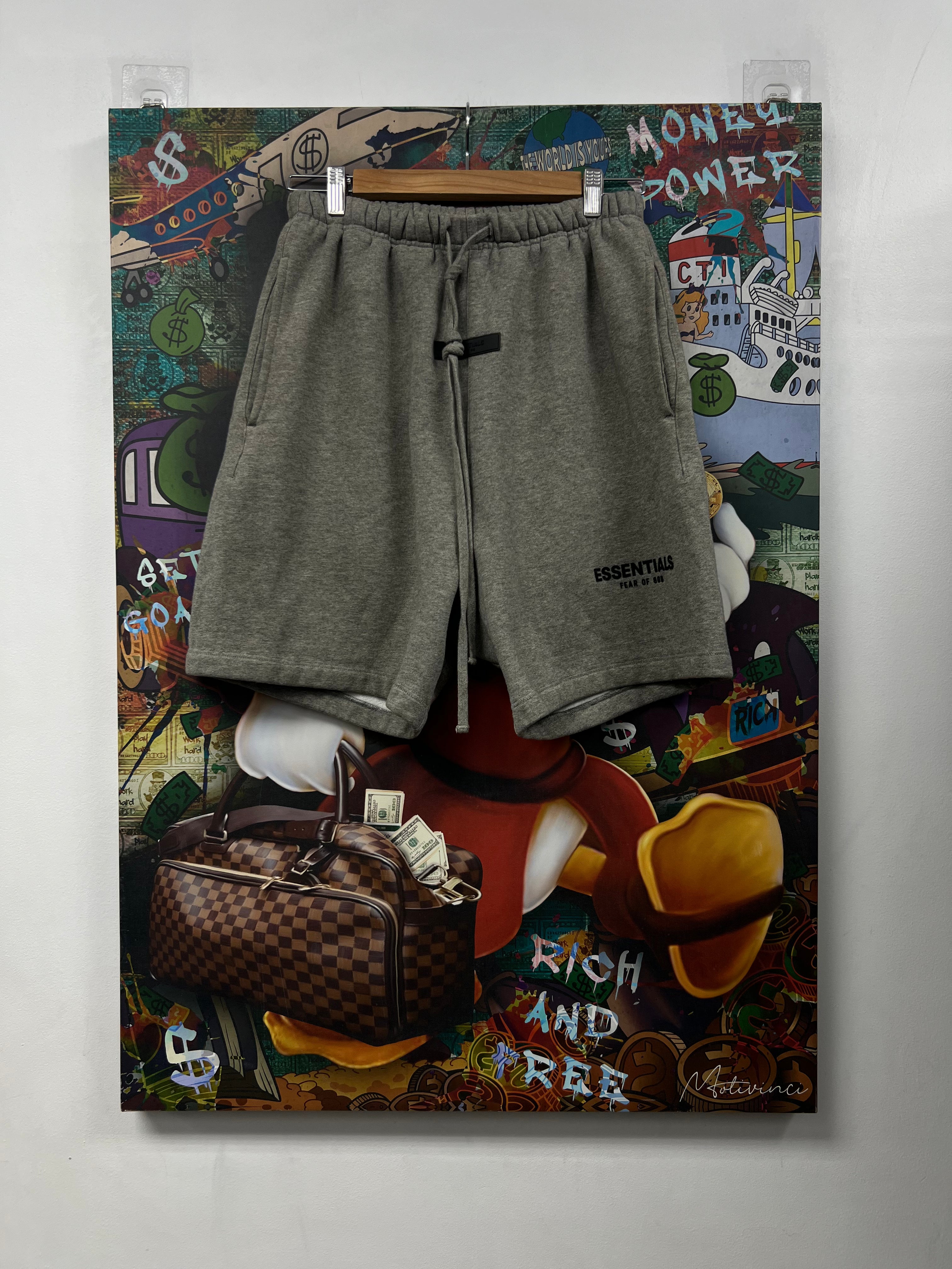 Essentials Dark Oatmeal Shorts
