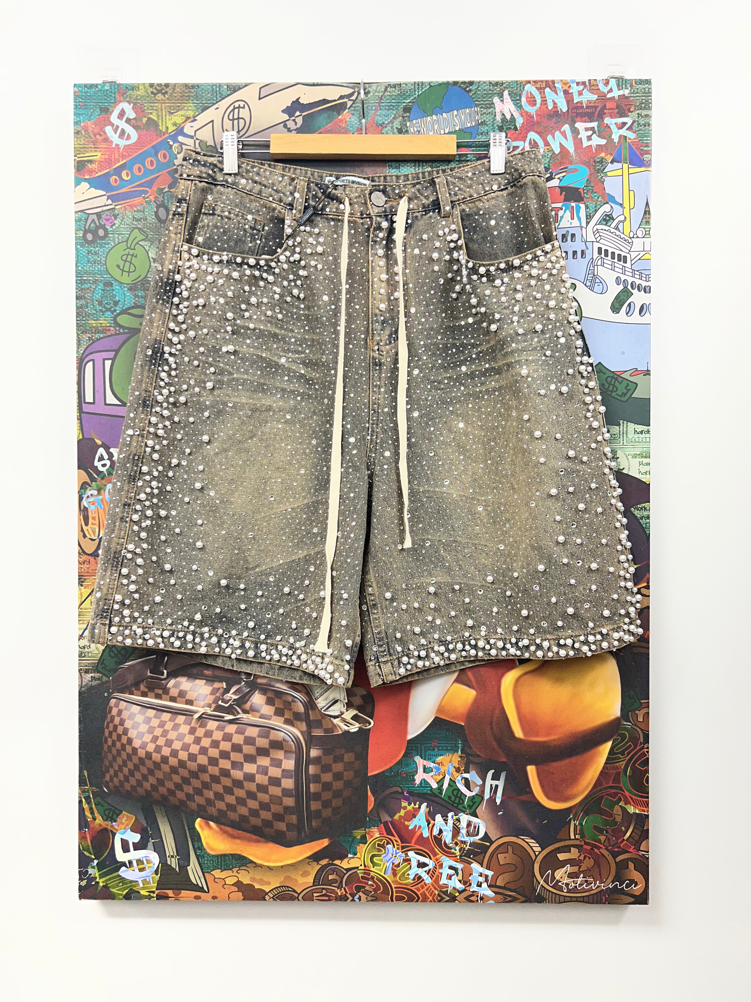 Vale Mid Wash Rainstorm Jean Shorts